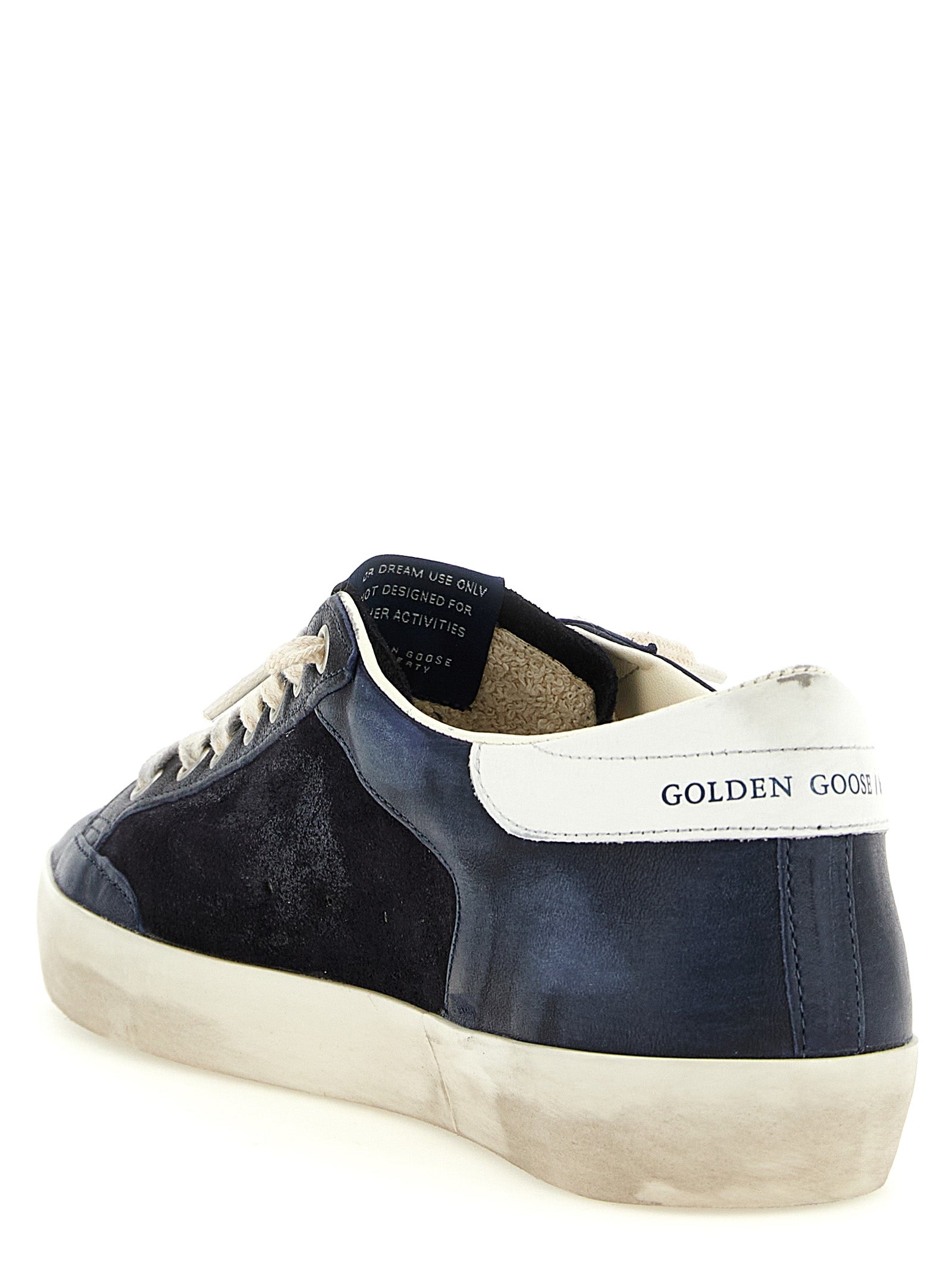 Golden Goose Blue Cowhide Low Top Sneakers - Urban Luxury Style