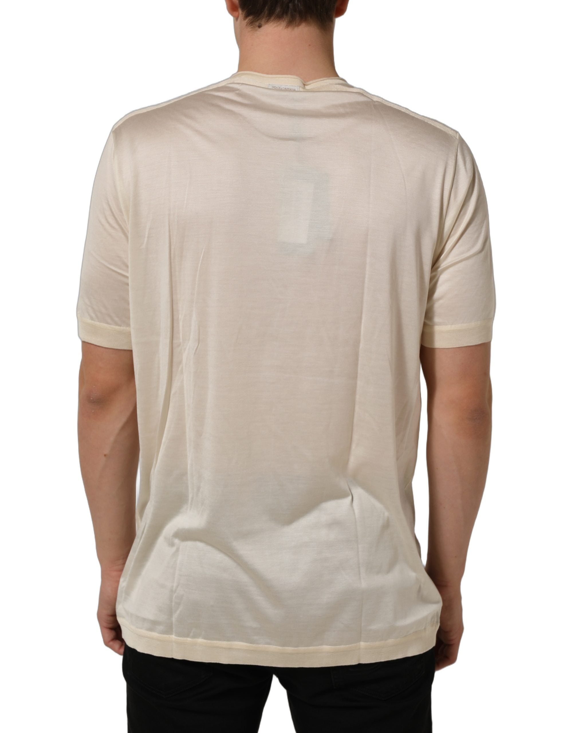 Dolce & Gabbana White Short Sleeve Collared Polo T-shirt