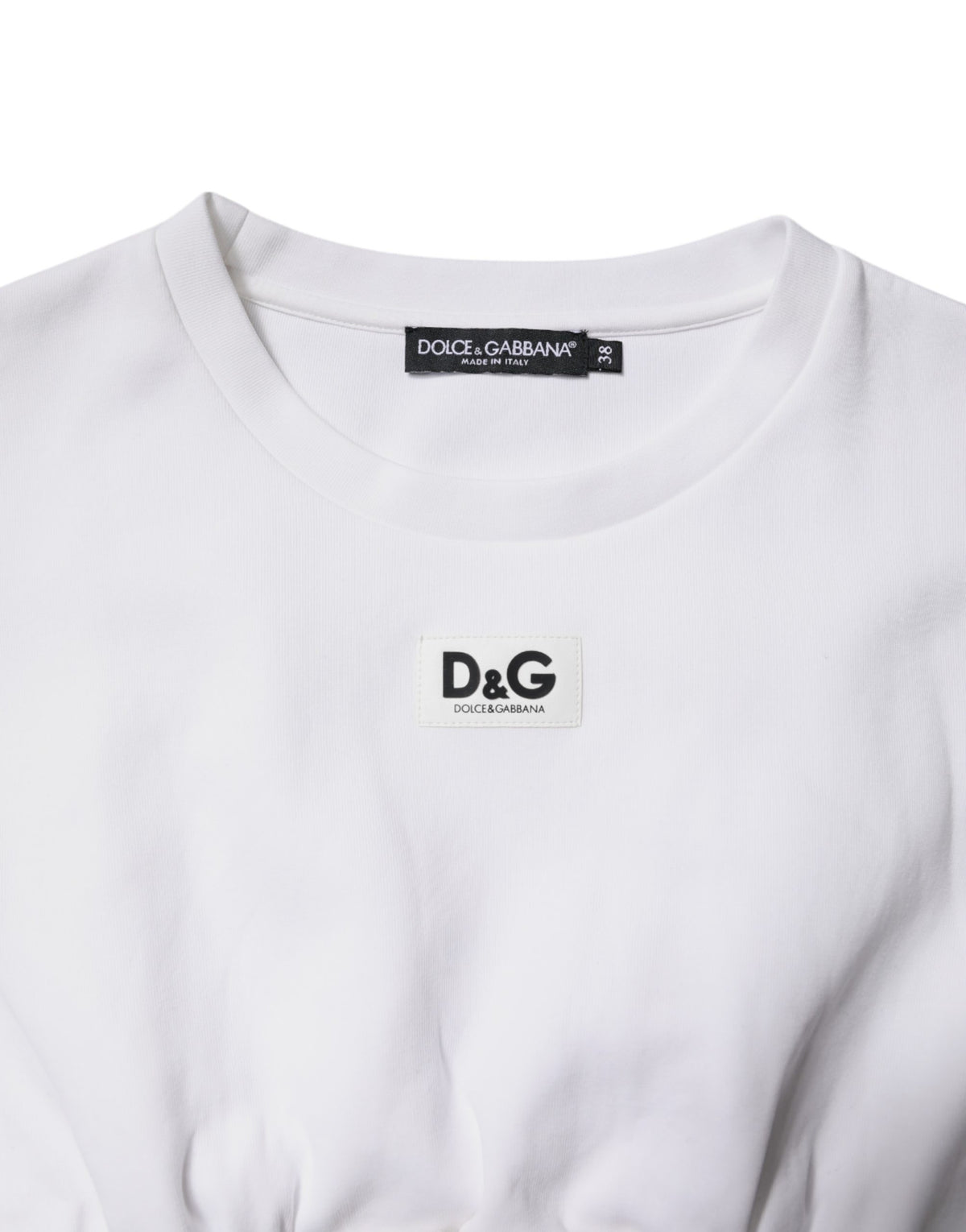 Dolce & Gabbana White Corset-Style Blouse Top for Timeless Elegance