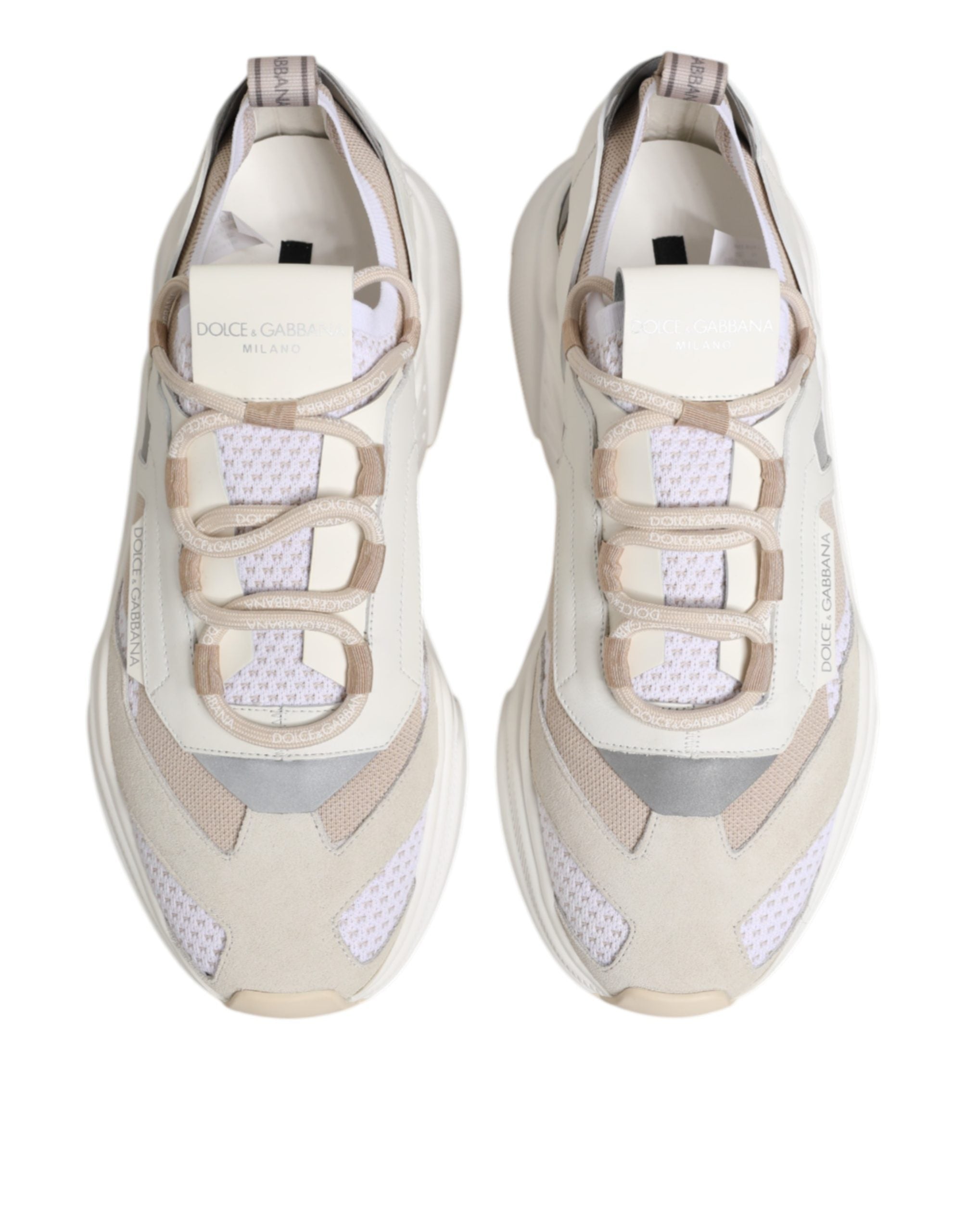 Indulge in the exquisite craftsmanship of Dolce & Gabbana's Multicolor Daymaster Low Top Sneakers, where luxurious materials meet sophisticated design for a statement of elegance.