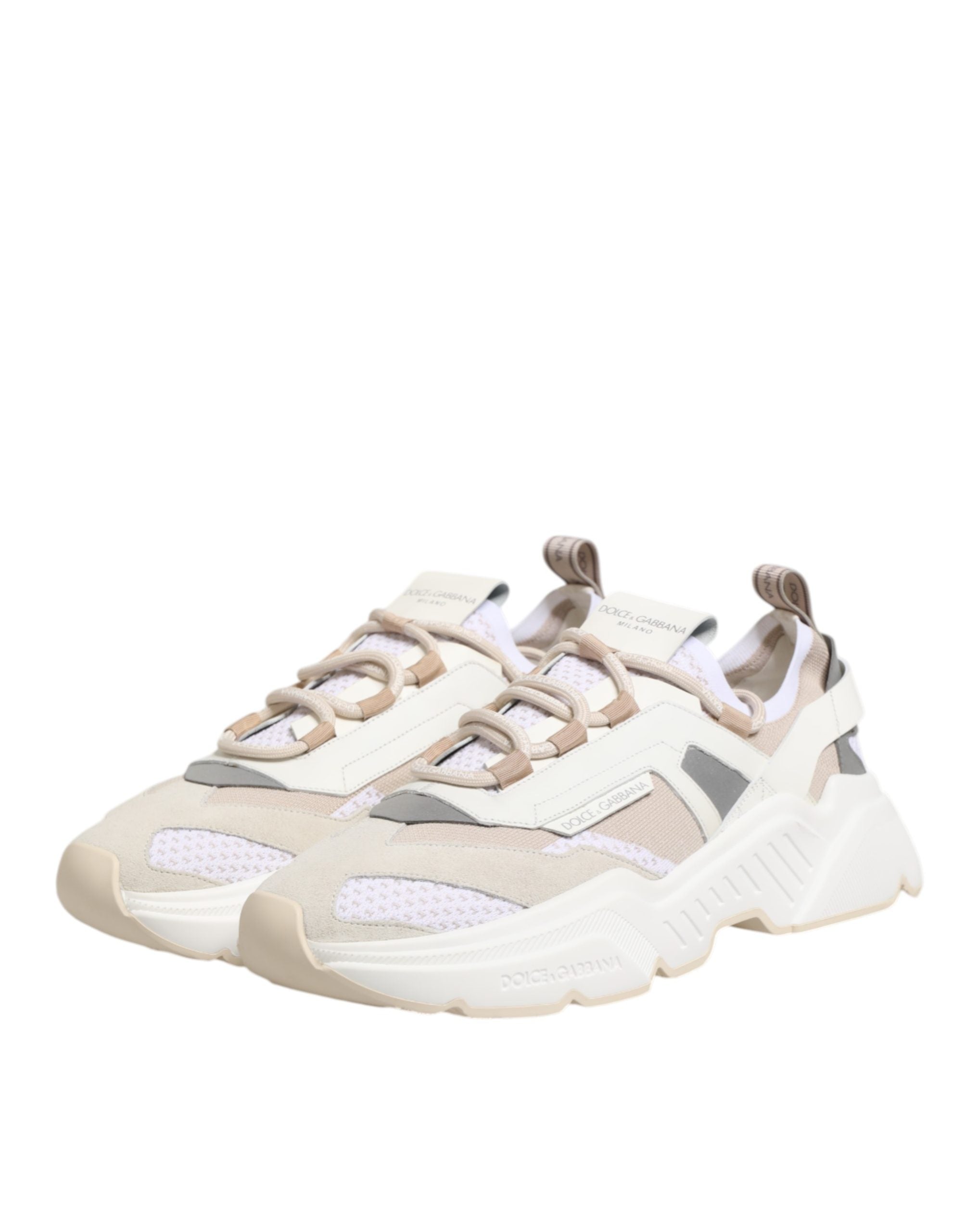 Indulge in the exquisite Dolce & Gabbana Multicolor Daymaster Low Top Sneakers, where luxurious materials and impeccable craftsmanship elevate your style to new heights.