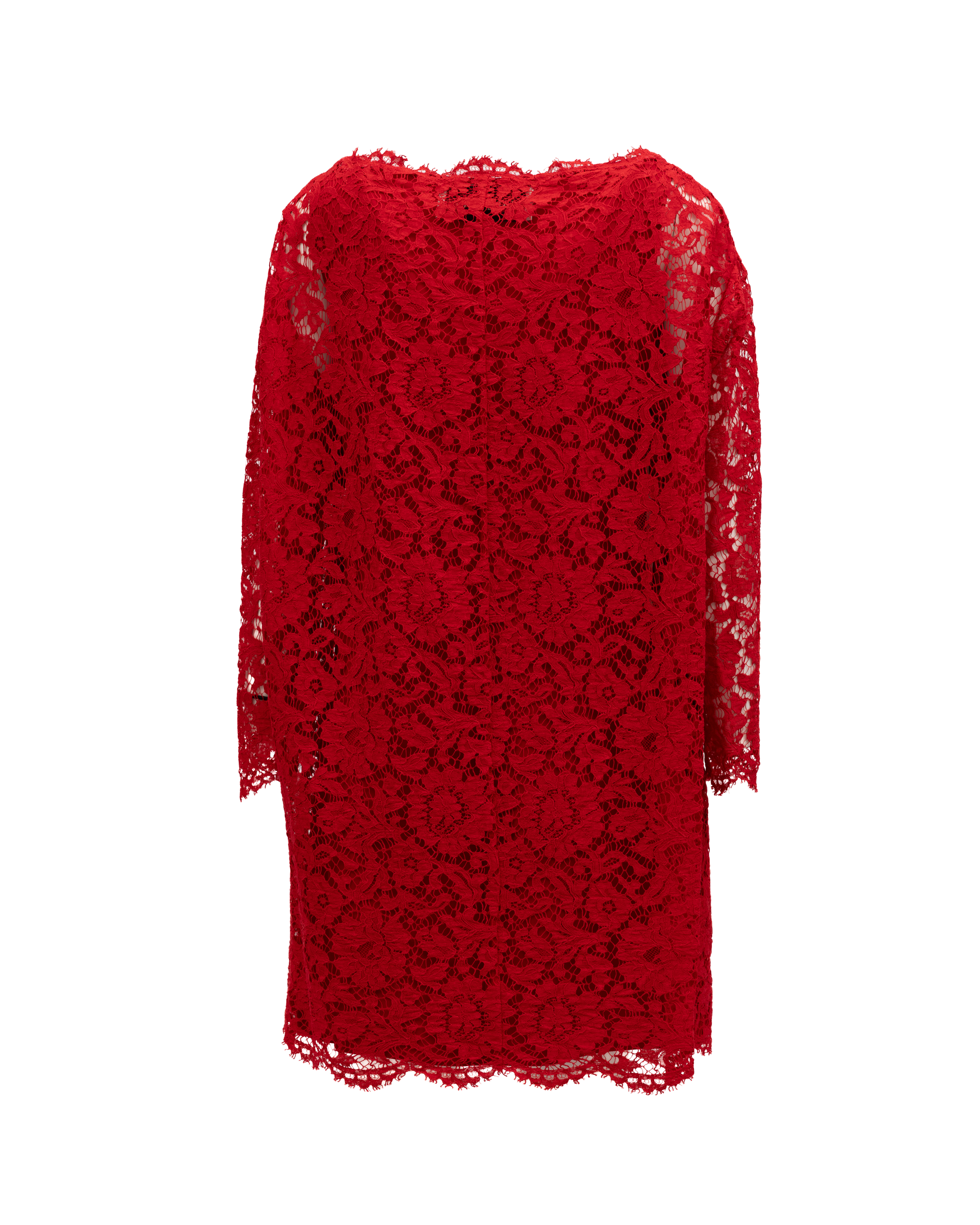 Valentino Garavani Red Lace Short Dress