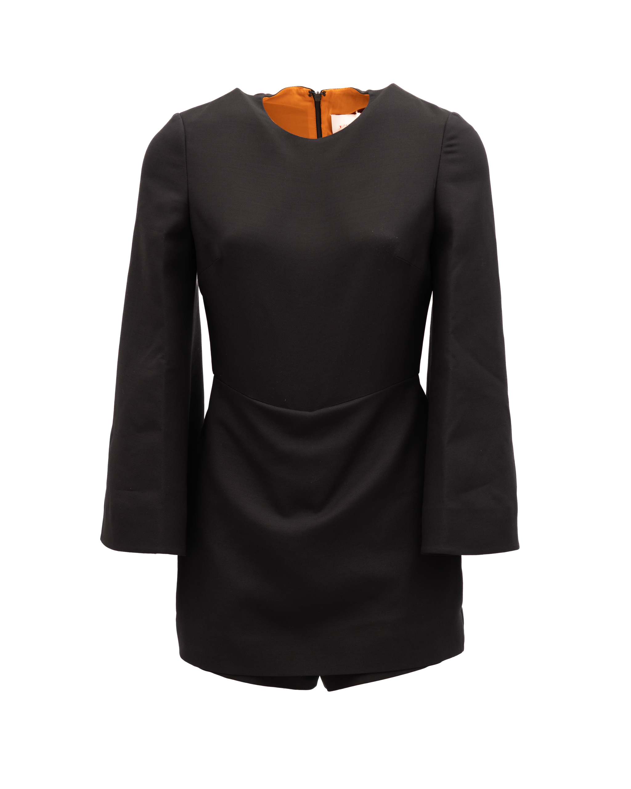 Valentino Garavani Black Mini Dress with Flared Sleeves