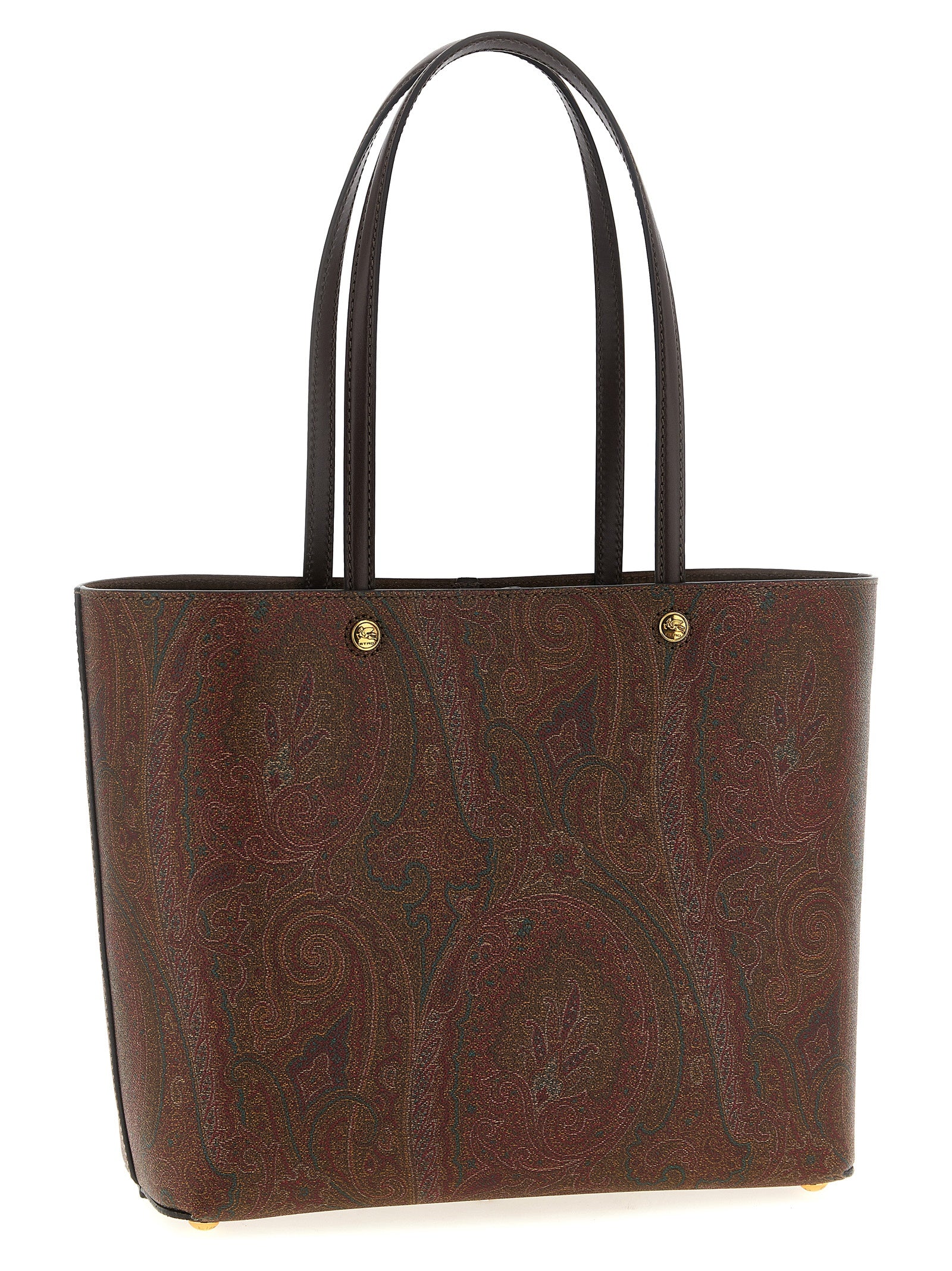 Etro Brown Cotton Tote Bag