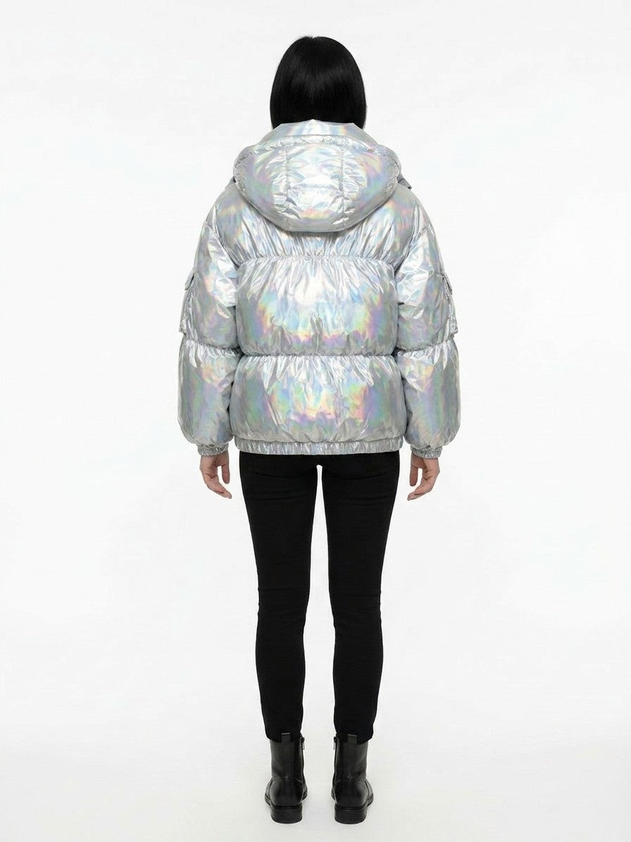 Dolce & Gabbana Silver Shell Jacket - Elevate Your Luxe Style