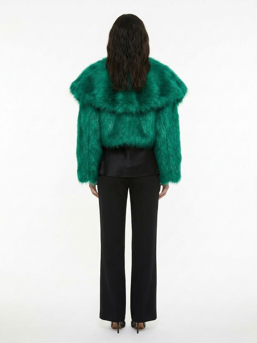 Dolce & Gabbana Green MicroModal Coat - Exquisite Luxury Elegance