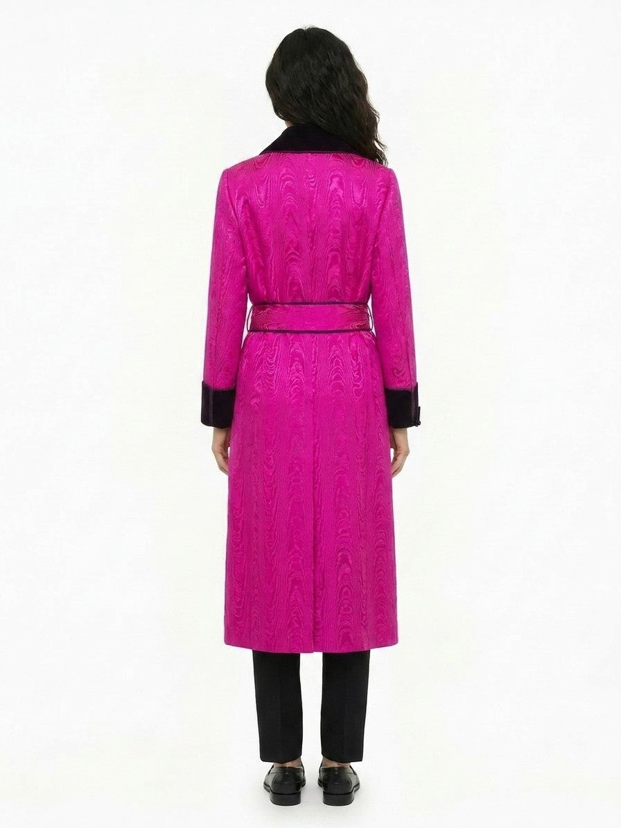 Dolce & Gabbana Pink Luxe Coat - Timeless Elegance Redefined