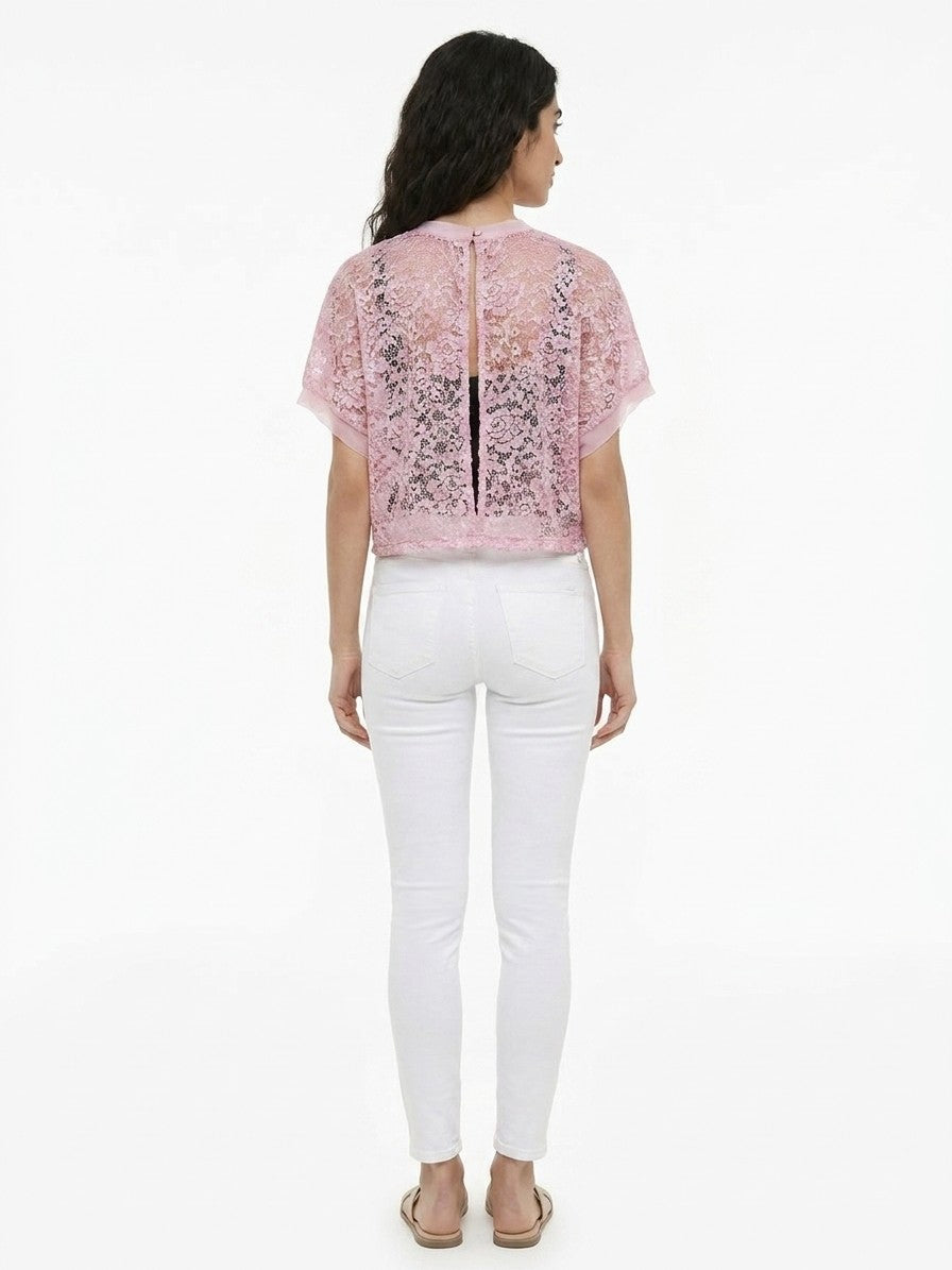 Dolce & Gabbana Pink Rayon Shortsleeve Shirt - Luxurious Elegance