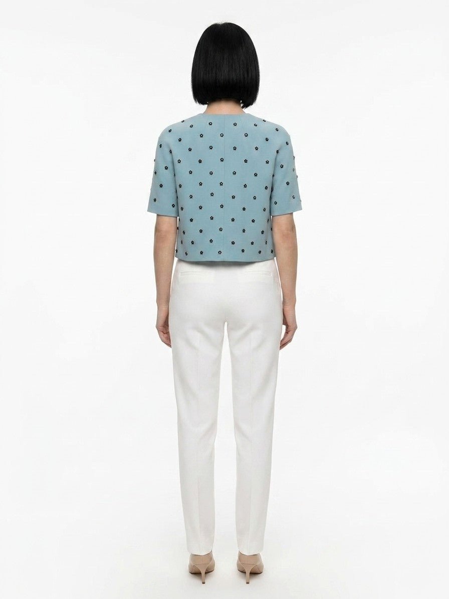 Dolce & Gabbana Blue Acetate Jacket - Luxury Woven Elegance
