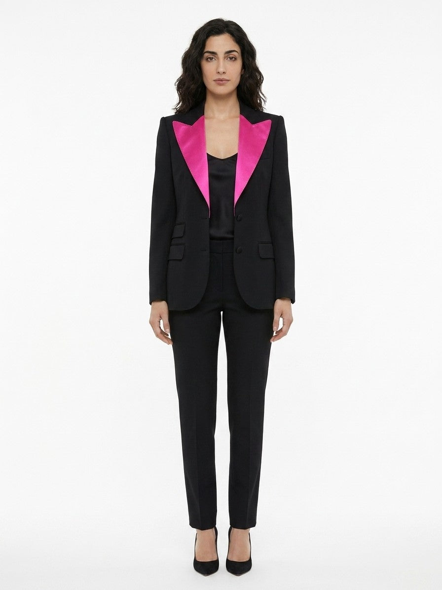 Dolce & Gabbana Black Elastane Jacket - Timeless Italian Elegance