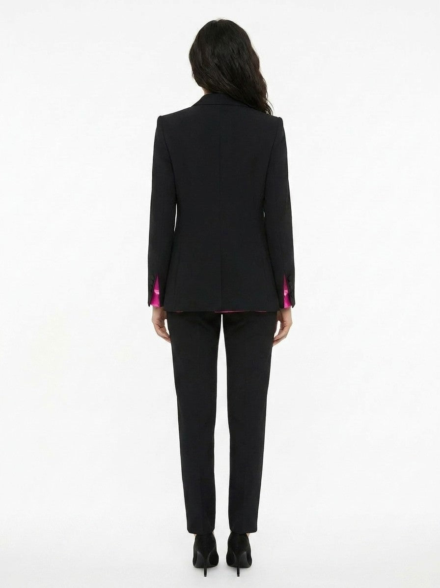 Dolce & Gabbana Black Elastane Jacket - Timeless Italian Elegance