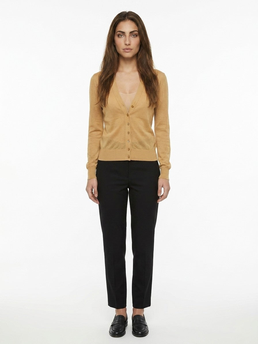 Dolce & Gabbana Yellow Cotton Cardigan - Effortless Elegance