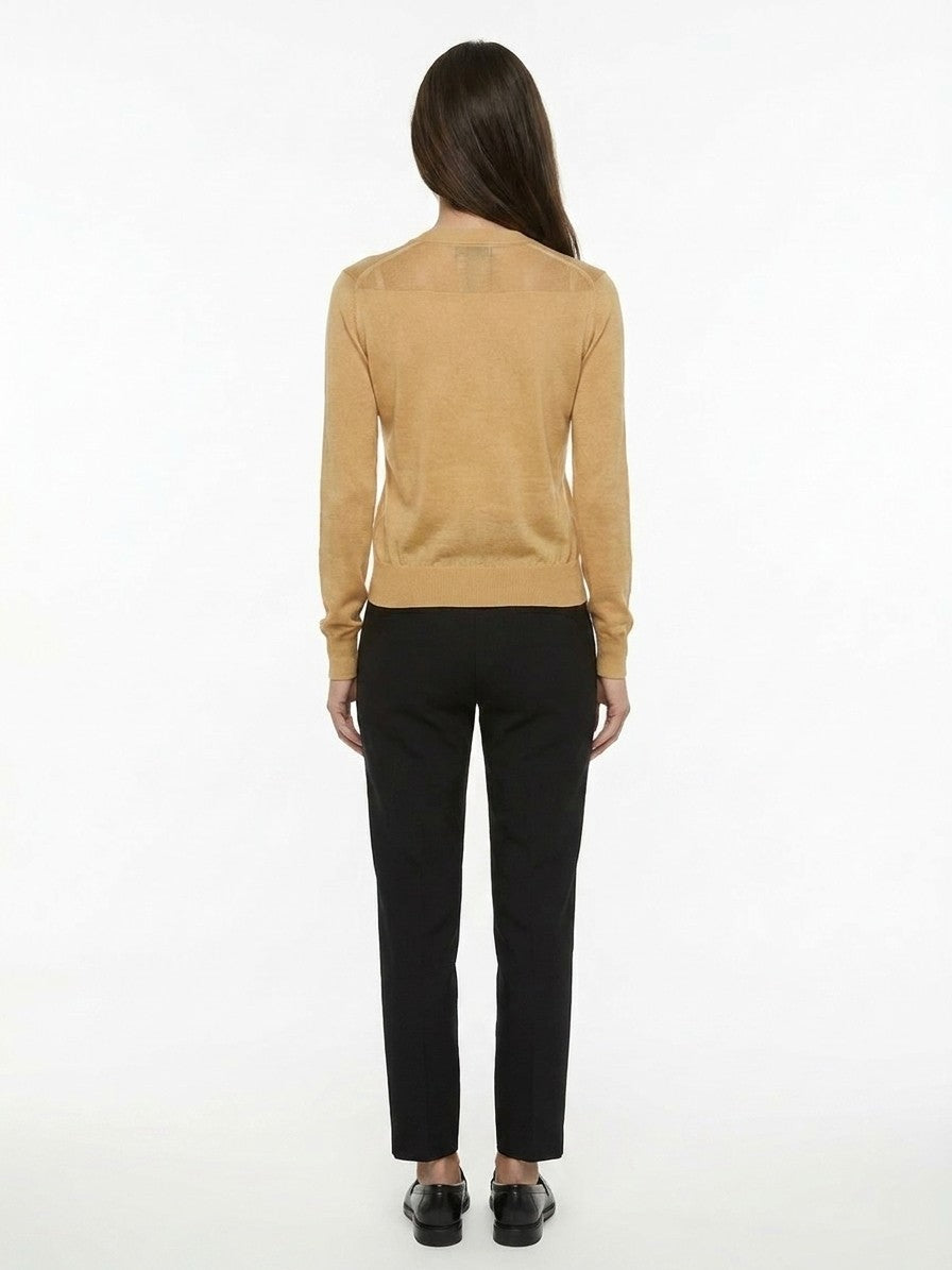 Dolce & Gabbana Yellow Cotton Cardigan - Effortless Elegance