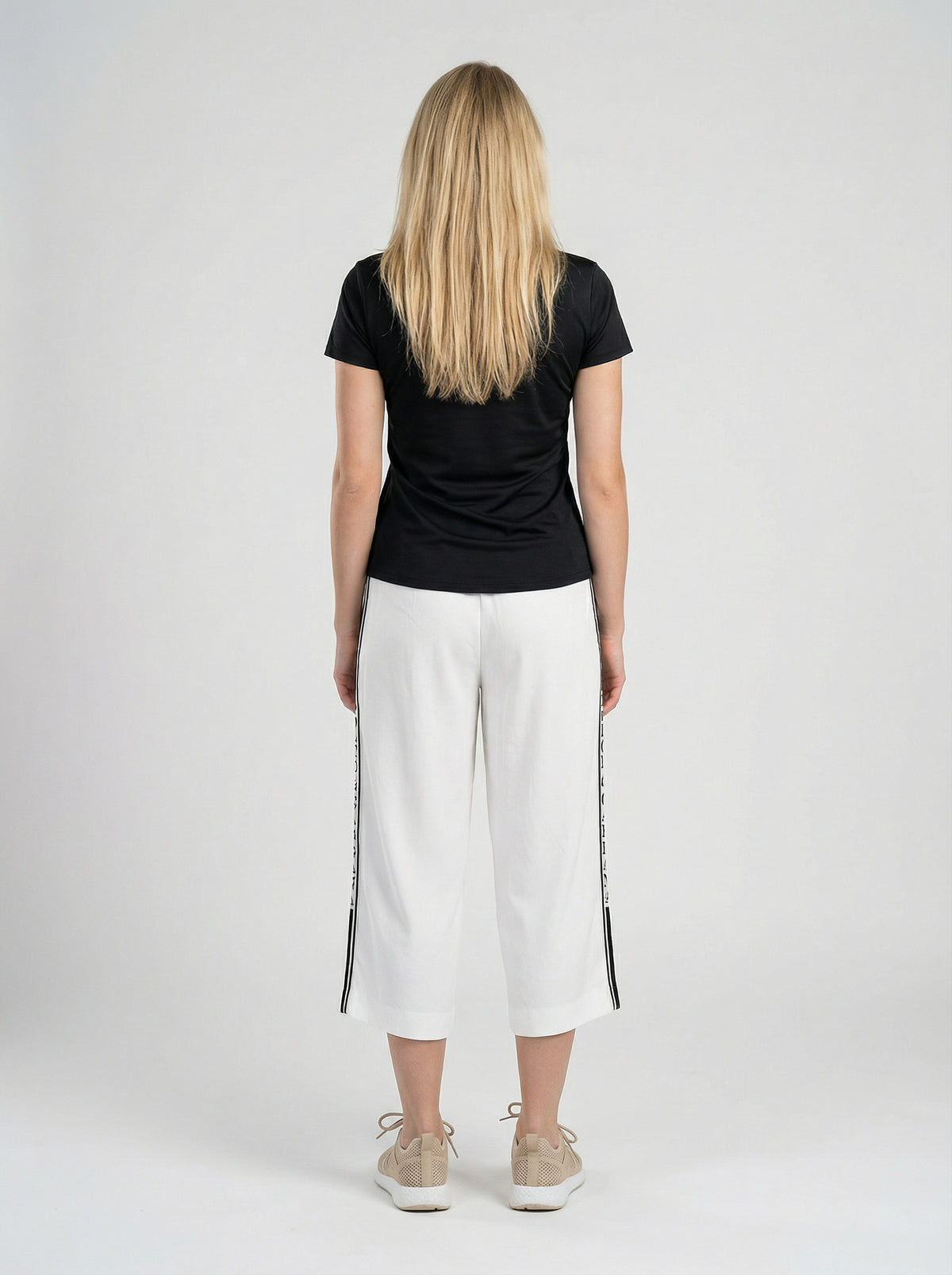 Dolce & Gabbana White Elastane Cropped Pants
