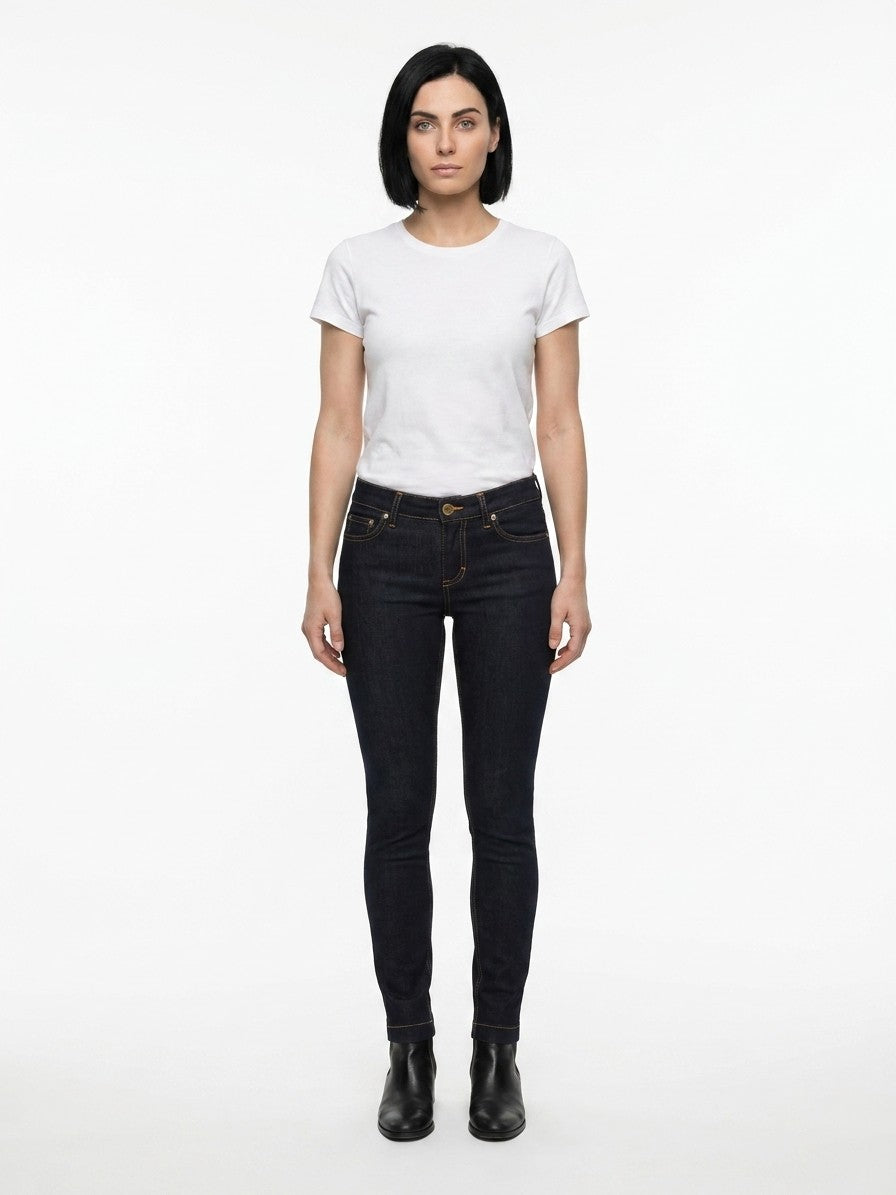 Elevate your wardrobe with Dolce & Gabbana's Blue Cotton Skinny Jeans, where Italian craftsmanship meets luxurious comfort, perfect for the discerning fashionista.