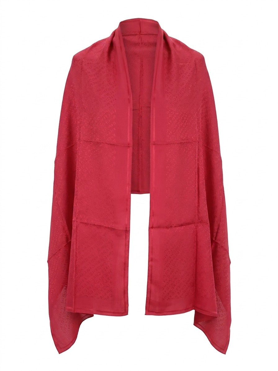 Givenchy Red Silk Foulard - Timeless Elegance Redefined