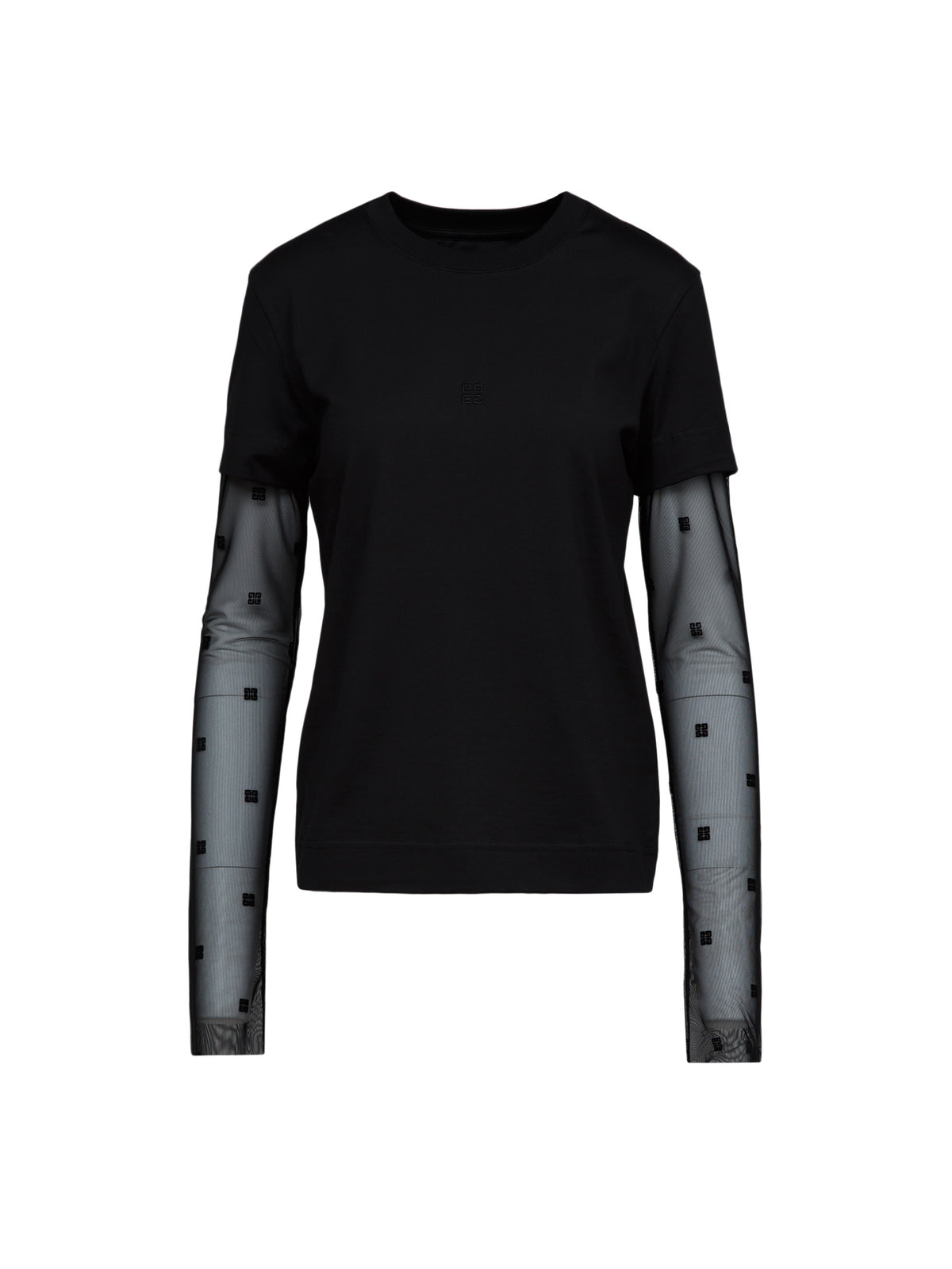 Givenchy Black Cotton Long Sleeve T-Shirt