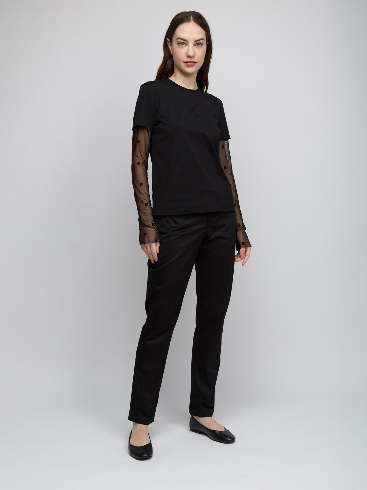 Givenchy Black Cotton Long Sleeve T-Shirt