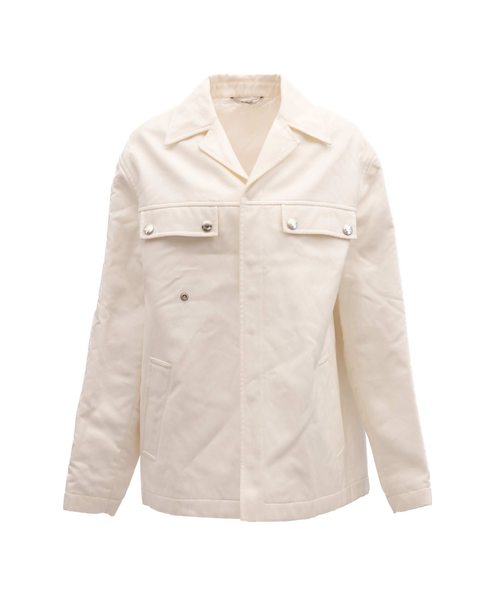 Valentino Garavani Ivory Oversized Shirt Jacket