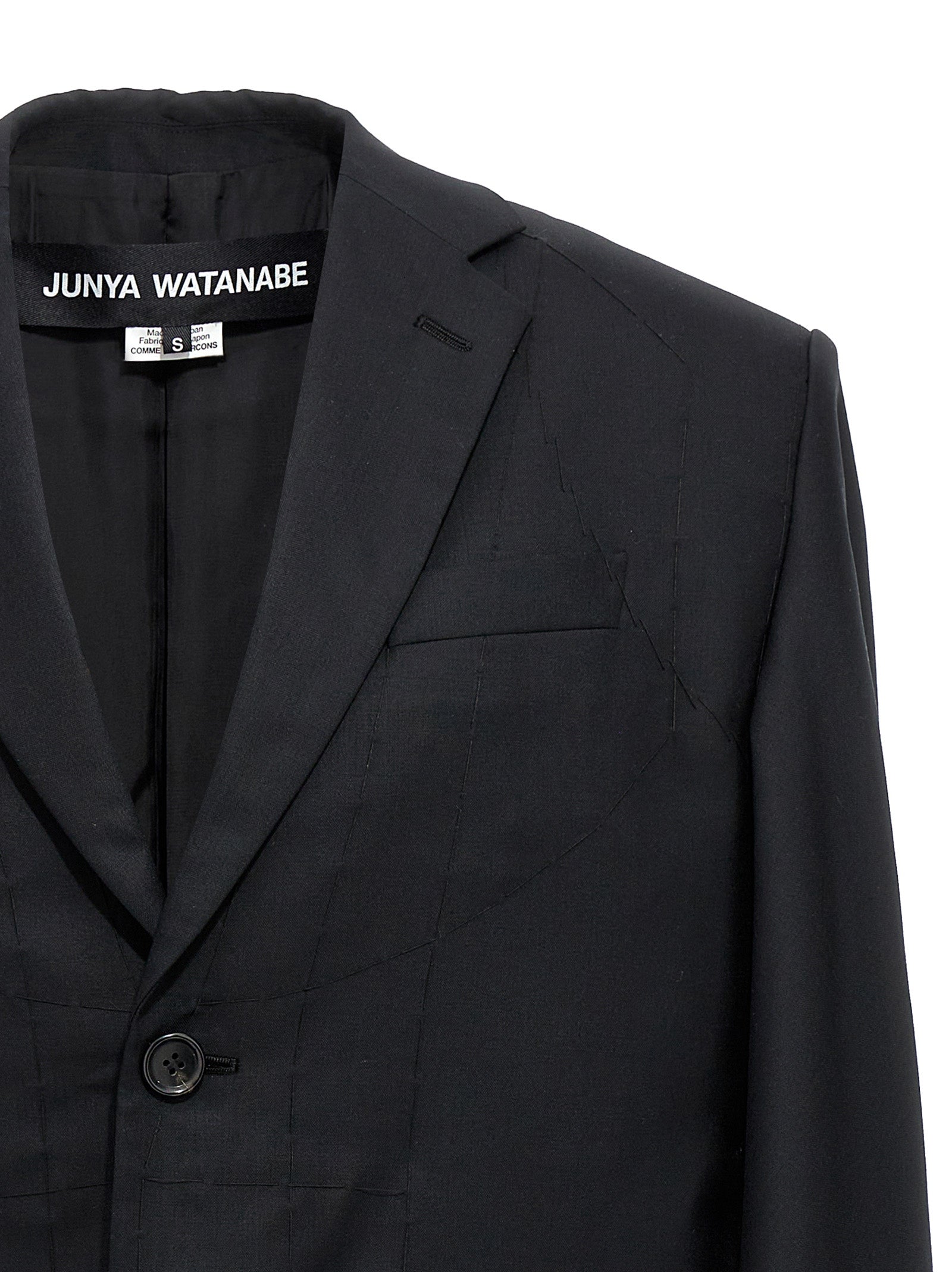 Junya Watanabe Black Wool Coat