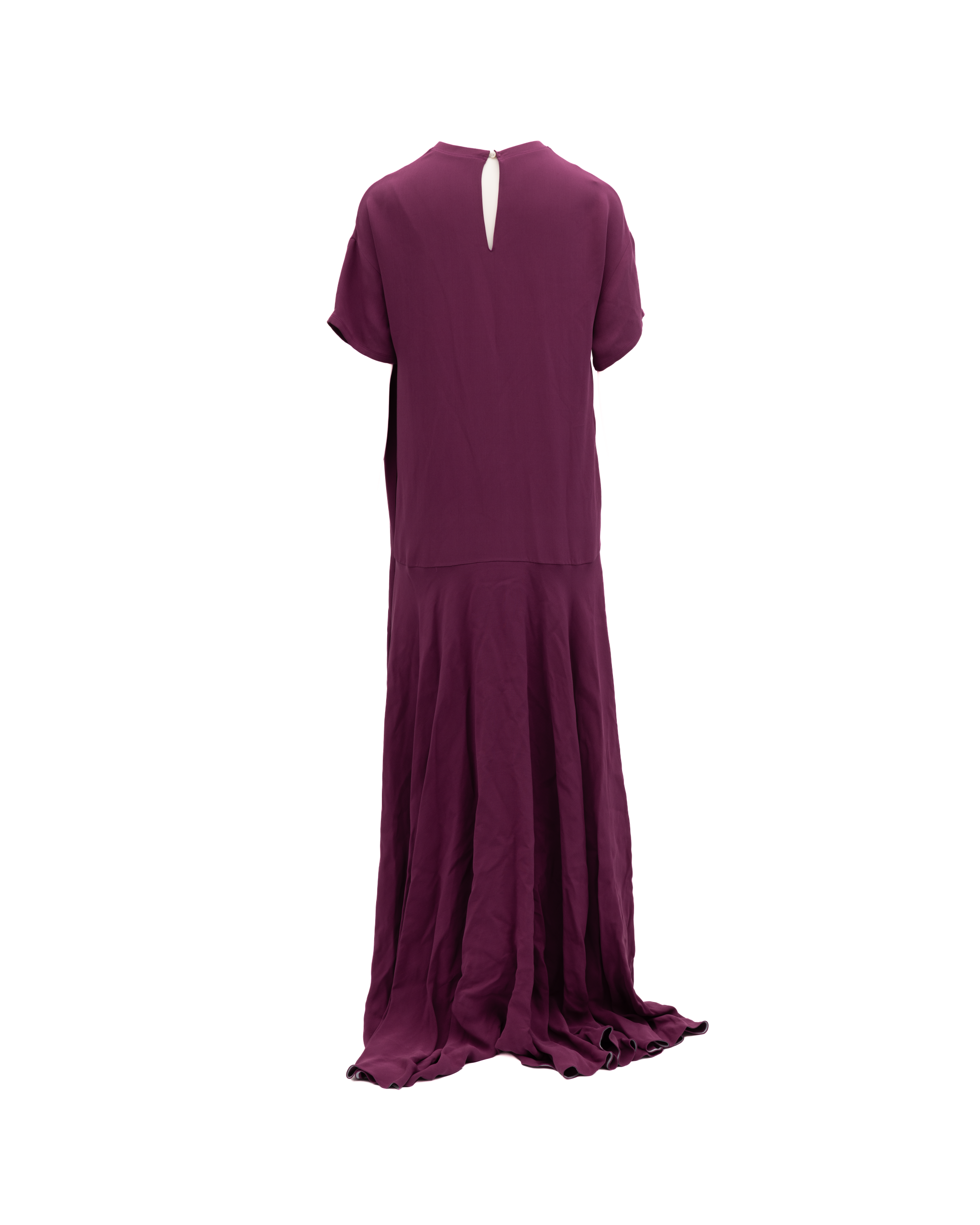 Valentino Garavani Burgundy Maxi Dress - Exquisite Haute Couture