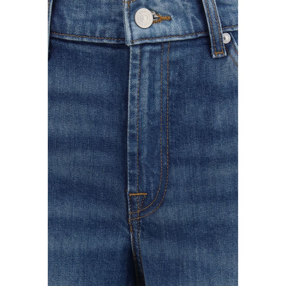 7FOR Blue Cotton Jeans Denim