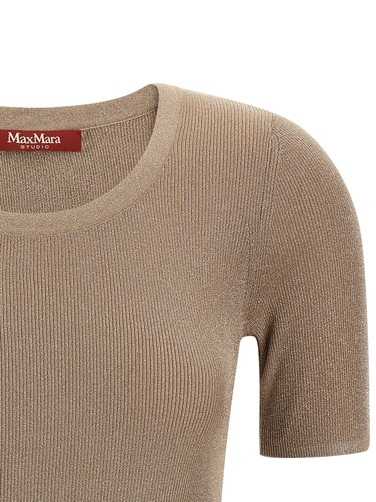 Max Mara Beige Polyamide T-Shirt