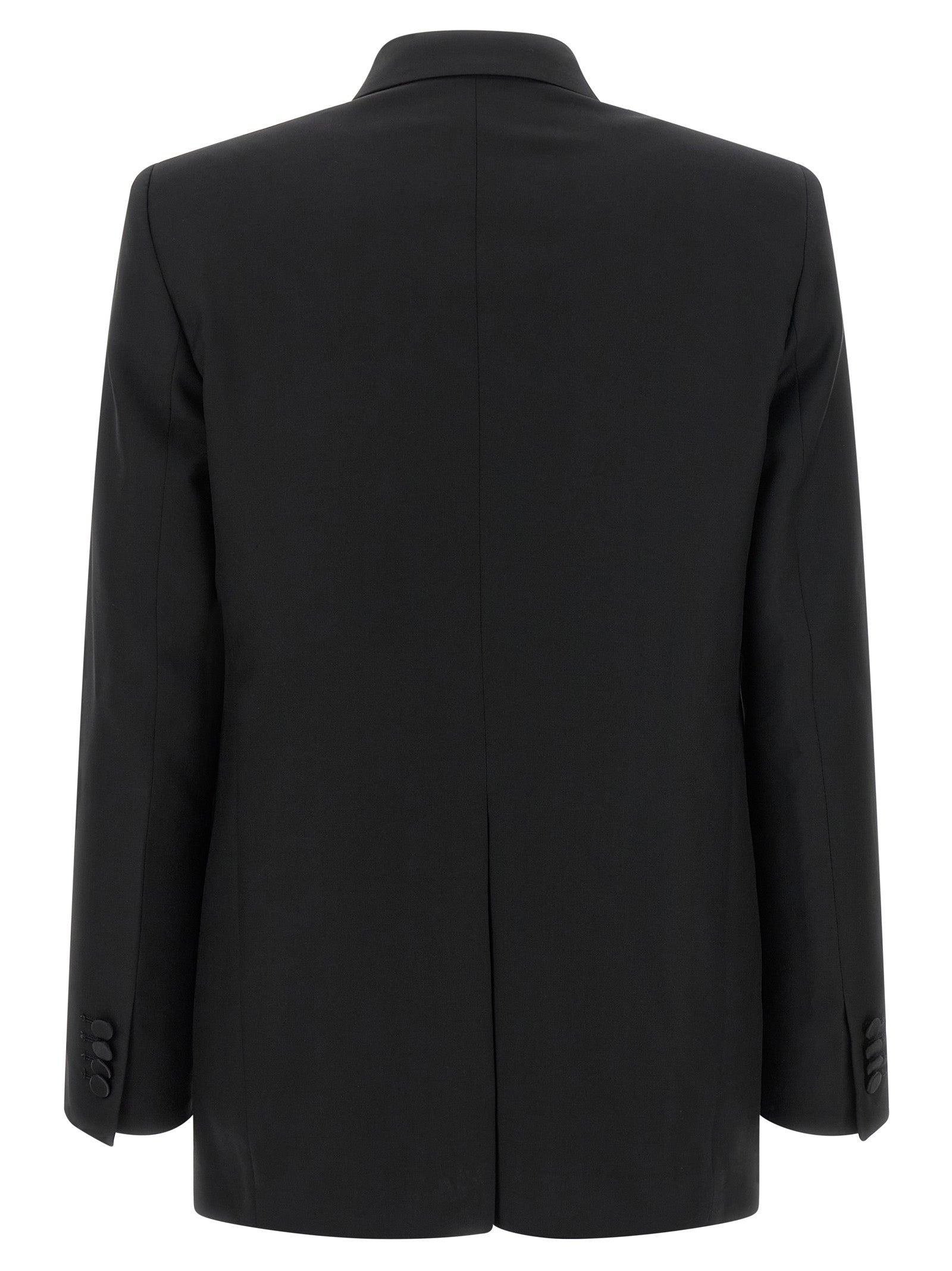 Elevate your elegance with the Tagliatore Black Virgin Wool Blazer, a masterpiece of Italian craftsmanship that redefines sophistication and modern allure.