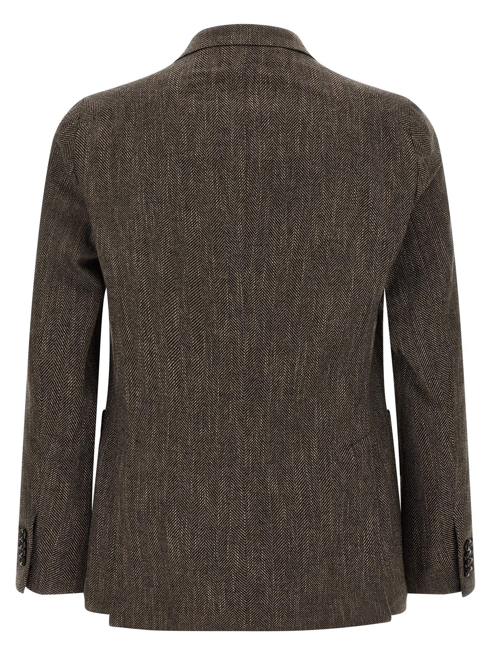 Elevate your wardrobe with the Tagliatore Montecarlo blazer, a masterpiece in virgin wool, cotton, and linen, exuding timeless sophistication and modern elegance.