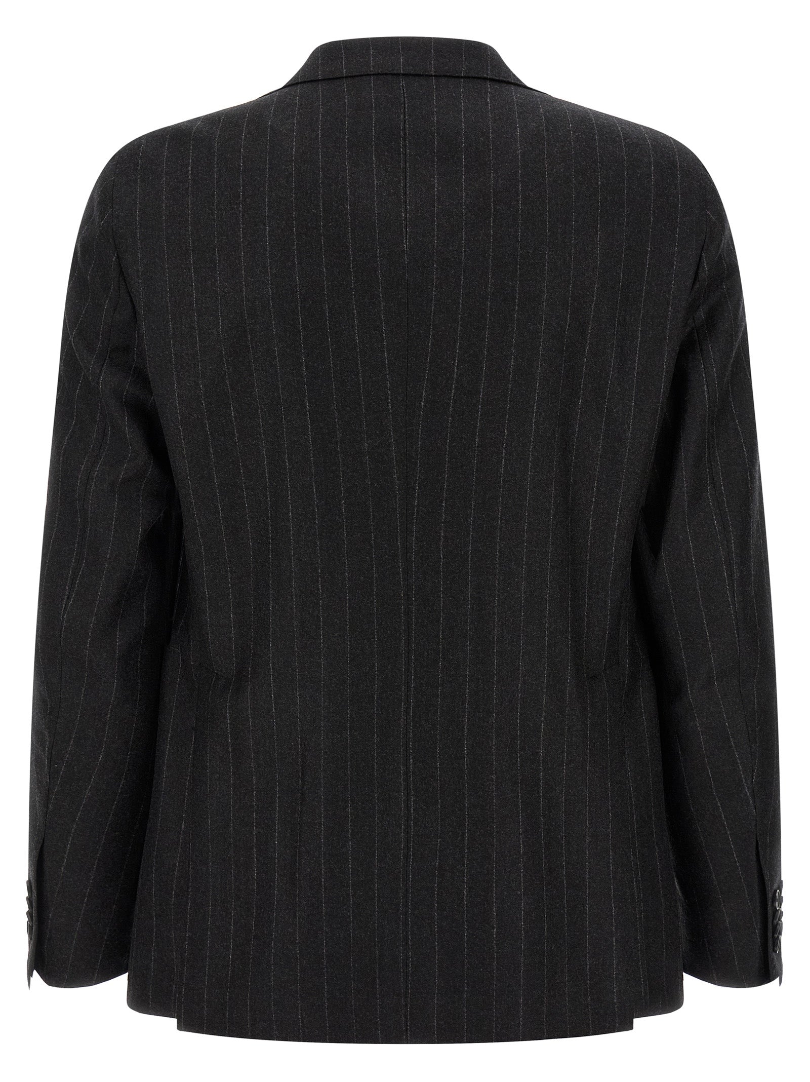Elevate your wardrobe with the Tagliatore Gray Virgin Wool Two-Piece Suit, a masterpiece of Italian craftsmanship that embodies modern sophistication and timeless elegance.
