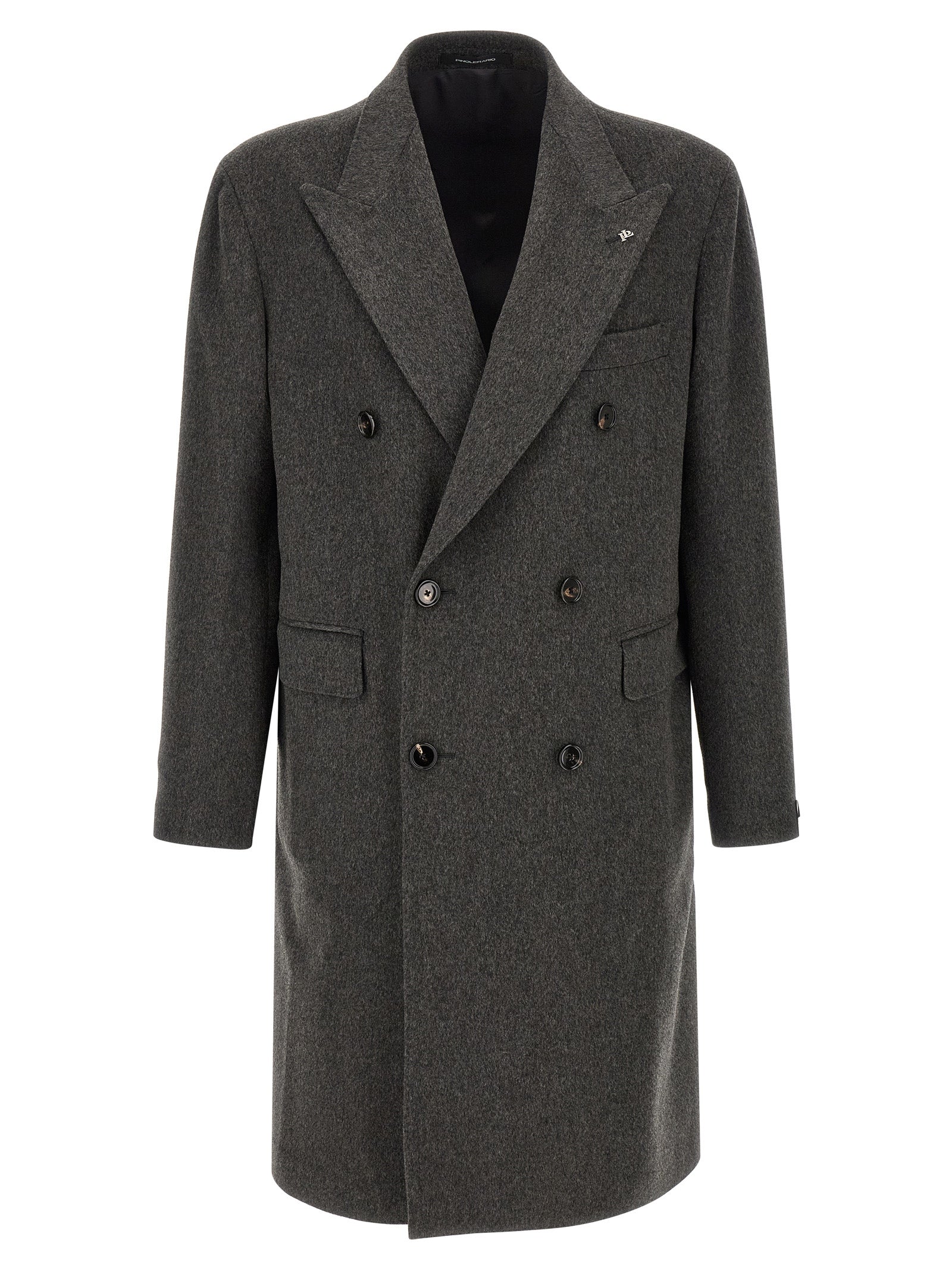 Tagliatore Gray Virgin Wool Coat - Timeless Italian Elegance