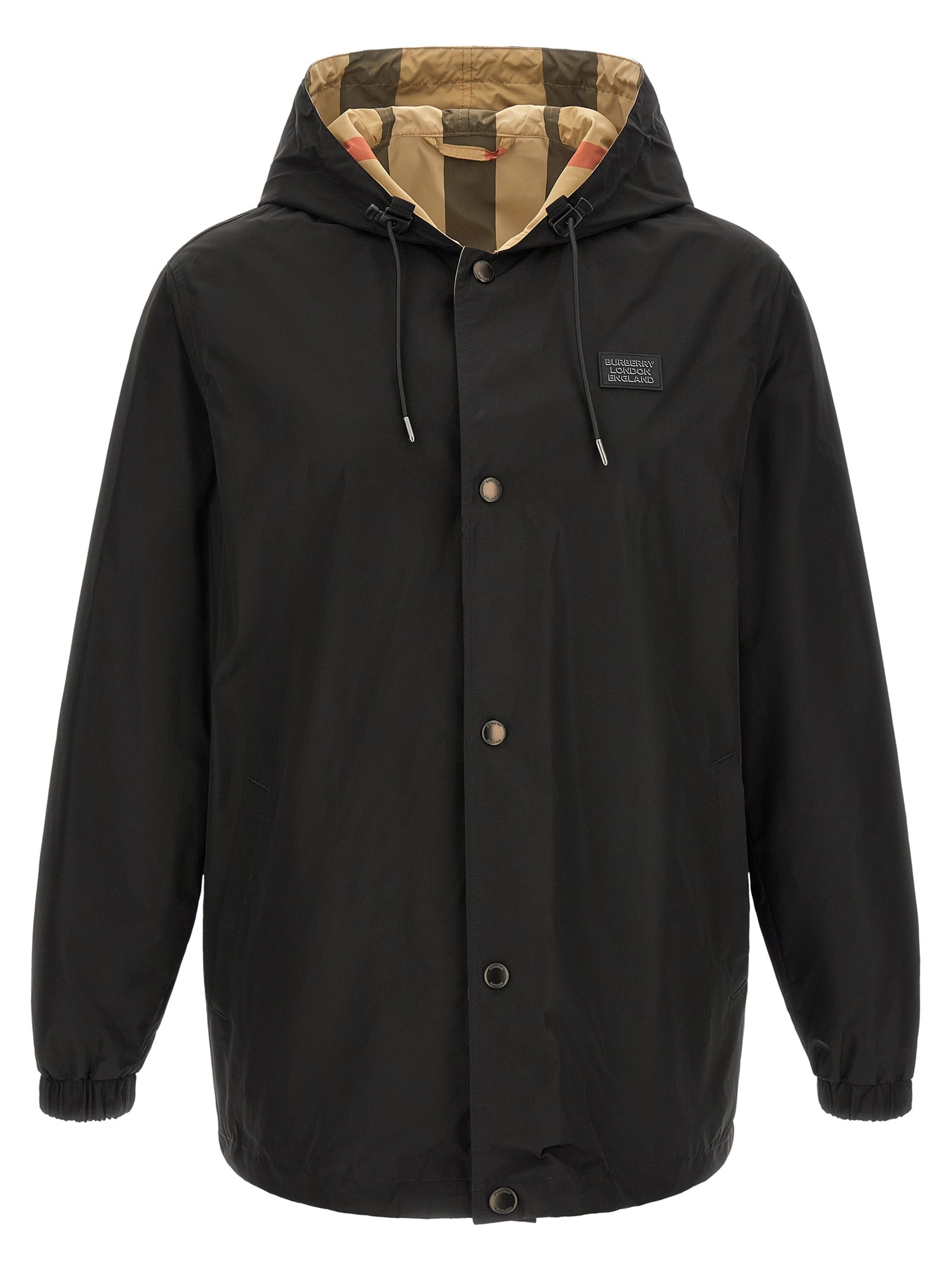 Burberry Elmhurst Reversible Hooded Jacket - Luxe Black Outerwear