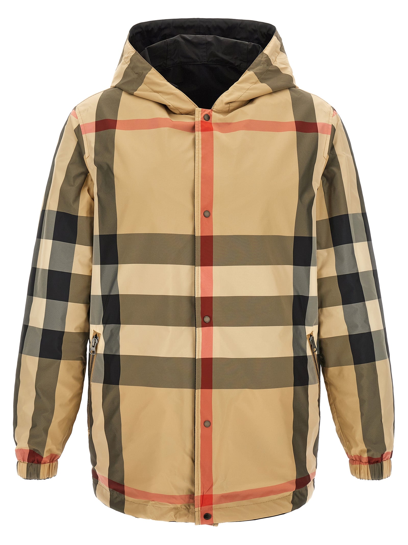Burberry Elmhurst Reversible Hooded Jacket - Luxe Black Outerwear