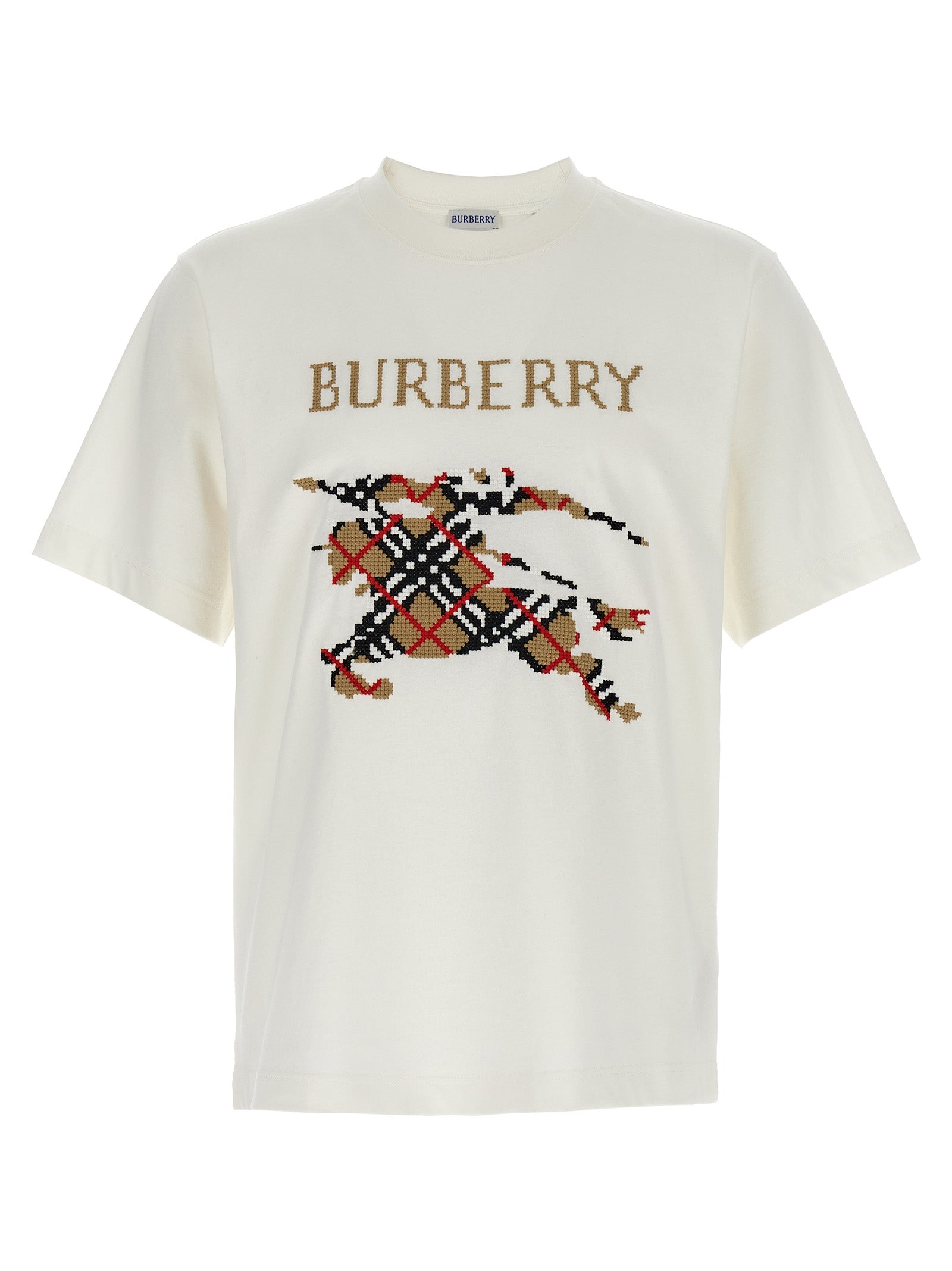 Burberry Check Cotton T-Shirt - Elevate Your Casual Elegance