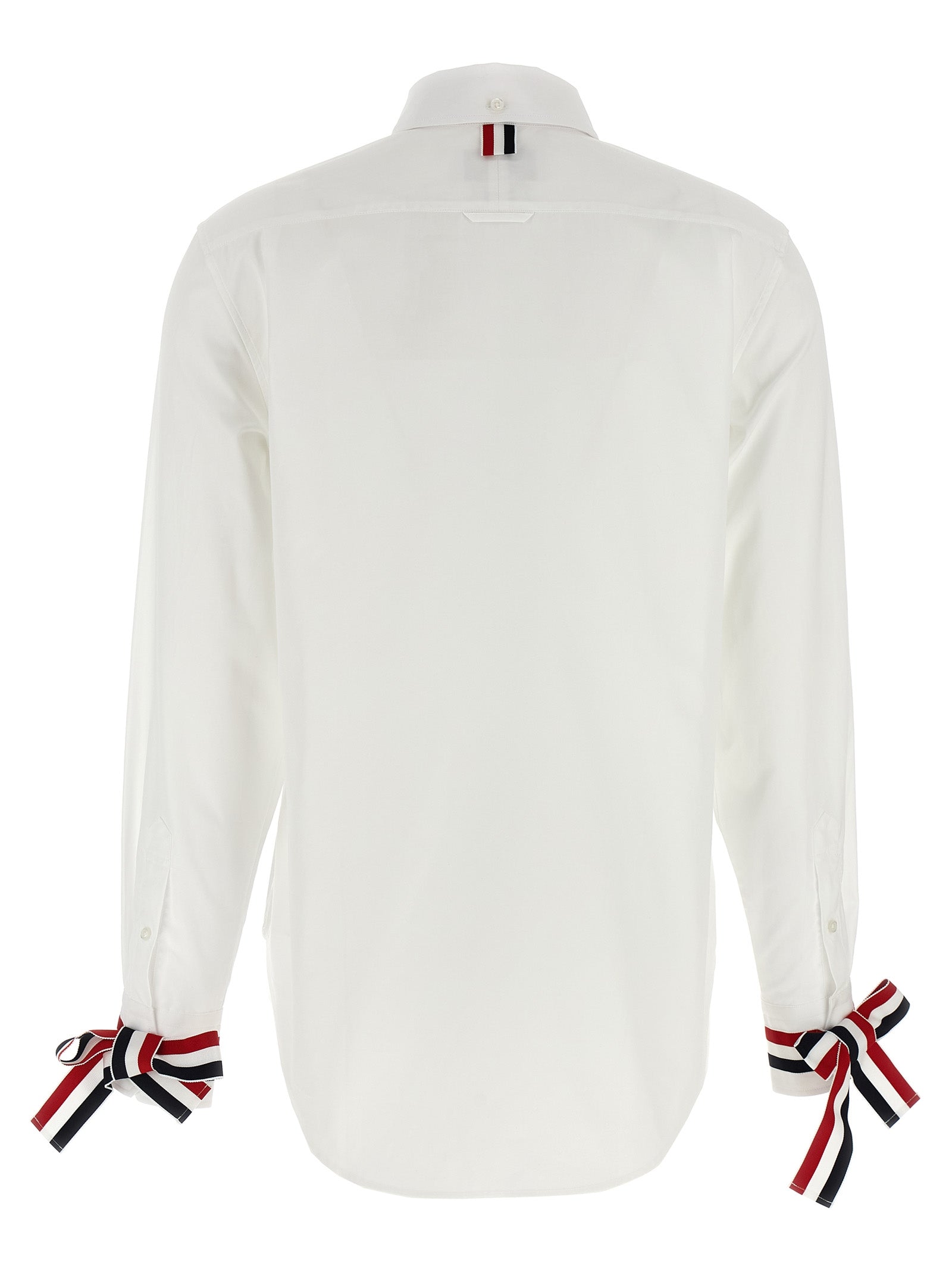 Thom Browne White Cotton Blouse - Timeless Elegance Redefined