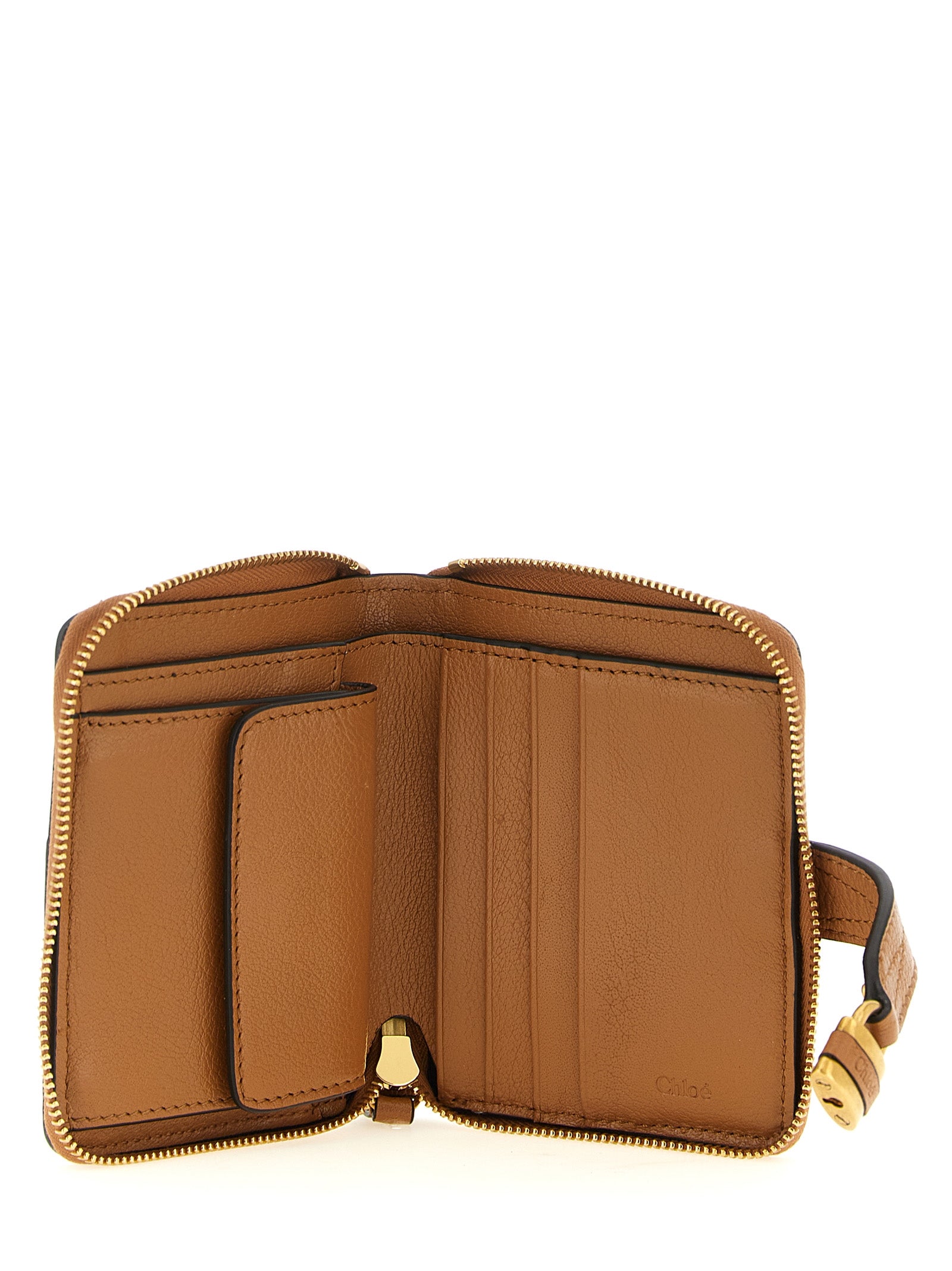 Elevate your accessory game with the Chloé Brown Buffalo Leather Cardholder, a masterpiece of Italian craftsmanship that embodies timeless elegance and sophisticated style.