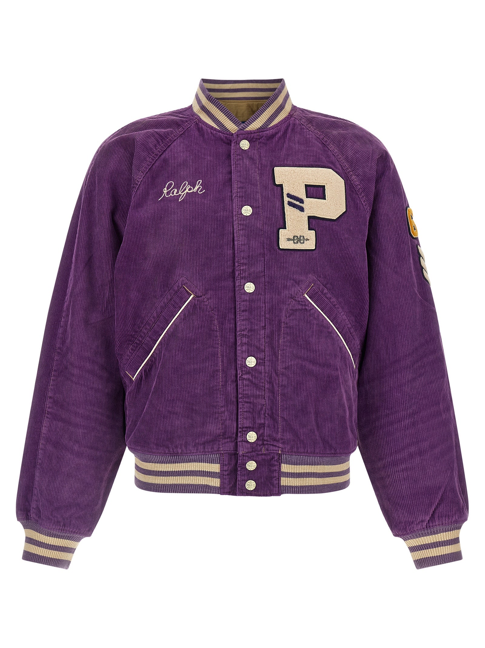 Elevate your style with the Polo Ralph Lauren Purple Cotton Bomber, a luxurious blend of timeless design and modern craftsmanship, perfect for discerning tastes.