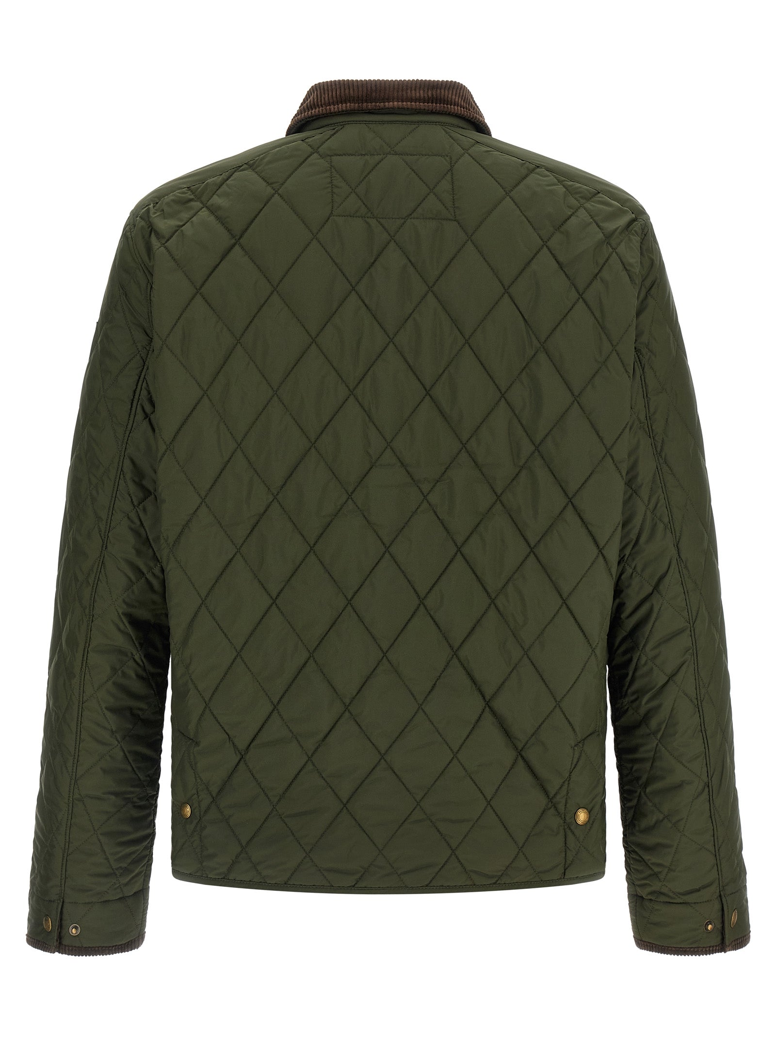 Step into a world of elegance with the Polo Ralph Lauren Bicolor Polyester Full-Length Jacket, where diamond quilted sophistication meets timeless luxury.