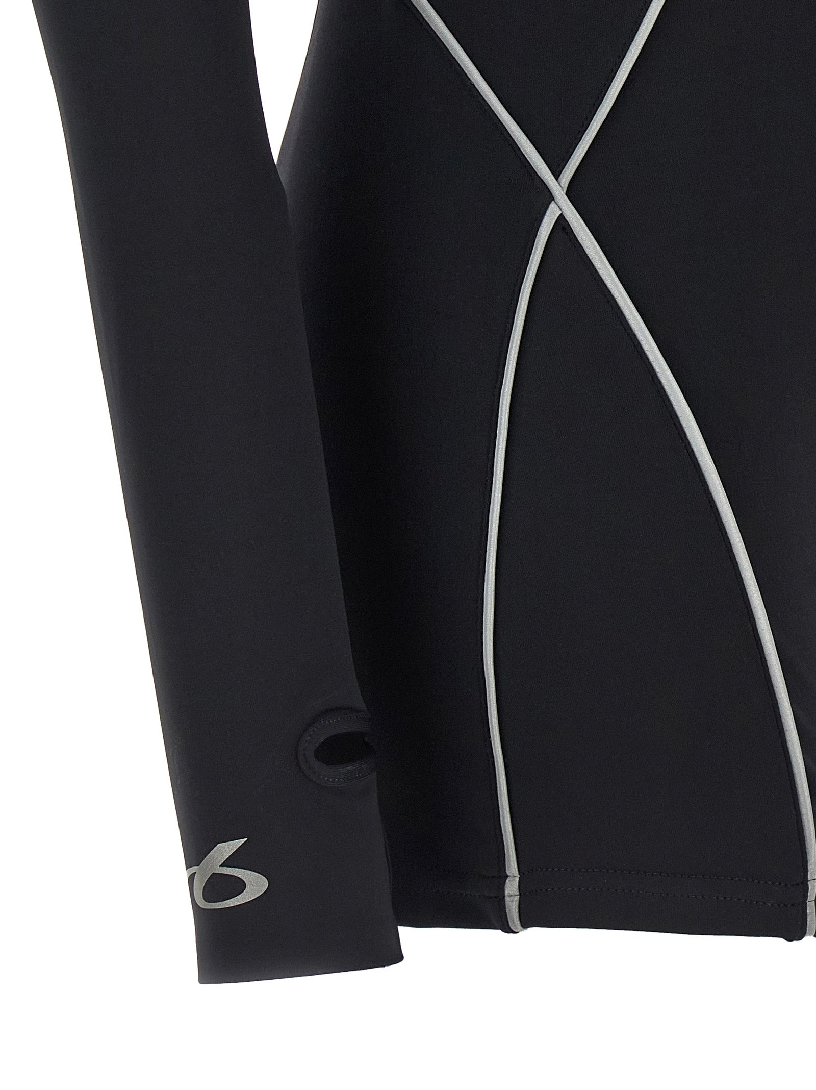 Experience the allure of Balenciaga's Black Polyamide Bodysuit, where cutting-edge design meets luxurious comfort, elevating your activewear to new heights of sophistication.