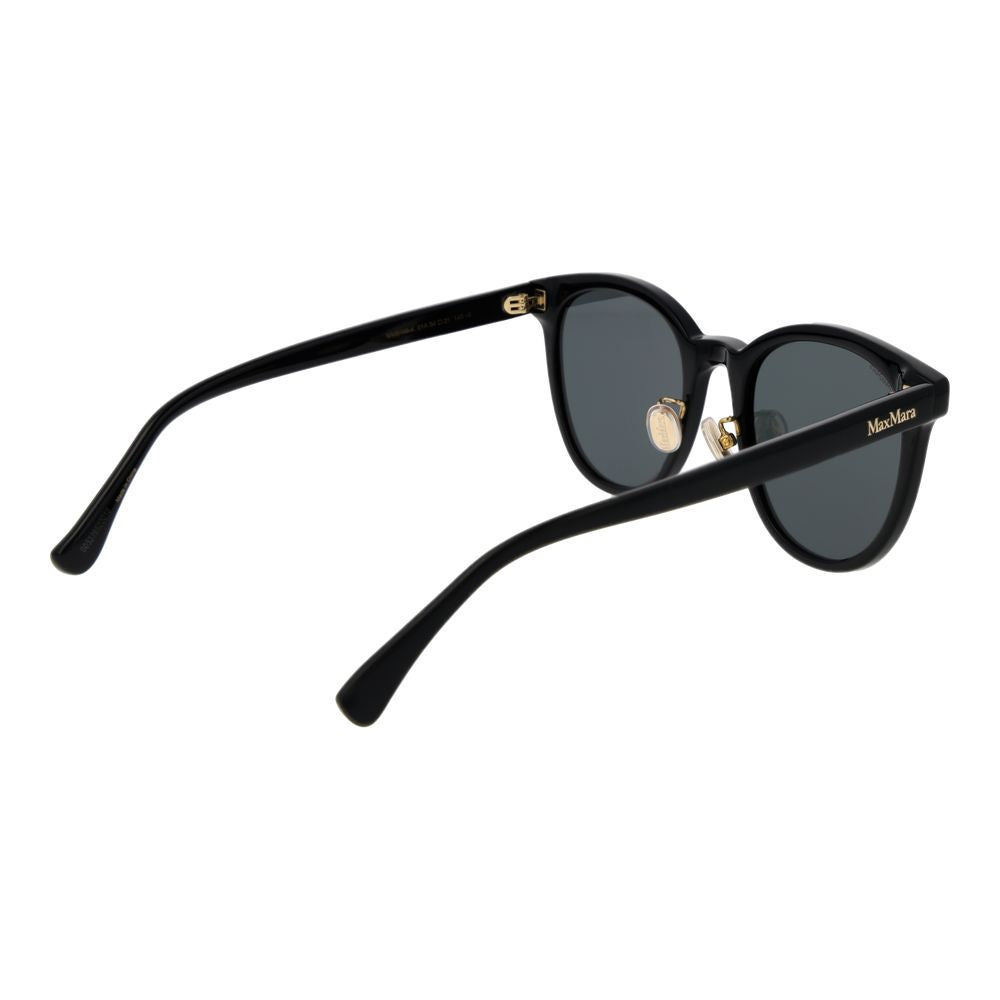 Indulge in the elegance of Max Mara Black Acetate Sunglasses, where exquisite craftsmanship meets timeless style, elevating your allure and sophistication.