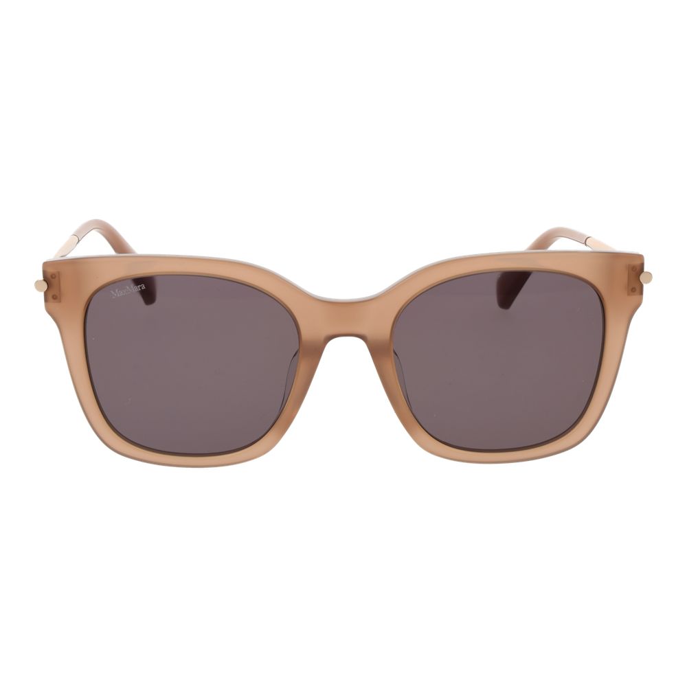 Indulge in the elegance of Max Mara Beige Acetate Sunglasses, where exquisite craftsmanship meets timeless style, perfect for the discerning individual.