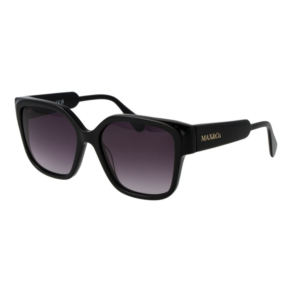 Indulge in the allure of Max & Co Black Plastic Sunglasses, where exquisite craftsmanship meets timeless elegance, perfect for the discerning connoisseur.