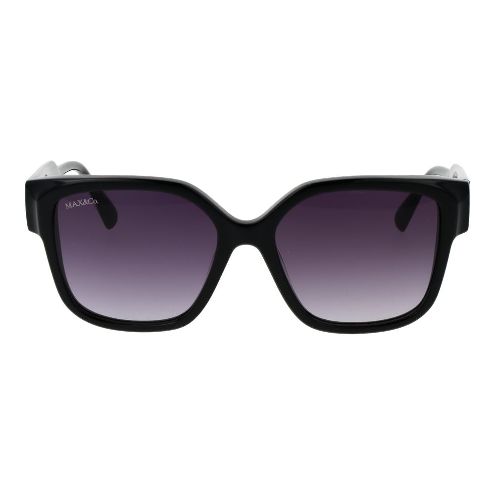 Elevate your style with Max & Co Black Plastic Sunglasses, a perfect blend of sophisticated design and luxurious comfort, embodying timeless elegance for discerning tastes.