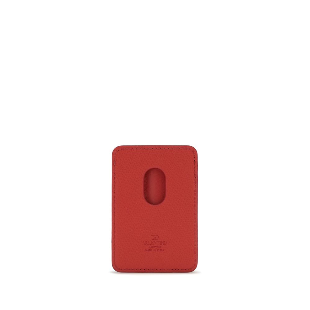 Indulge in the exquisite Valentino Garavani Red Calf Leather Bos Taurus Wallet, a masterpiece of luxury with its Nappa-lined interior and iconic VLogo Signature, perfect for the discerning individual.
