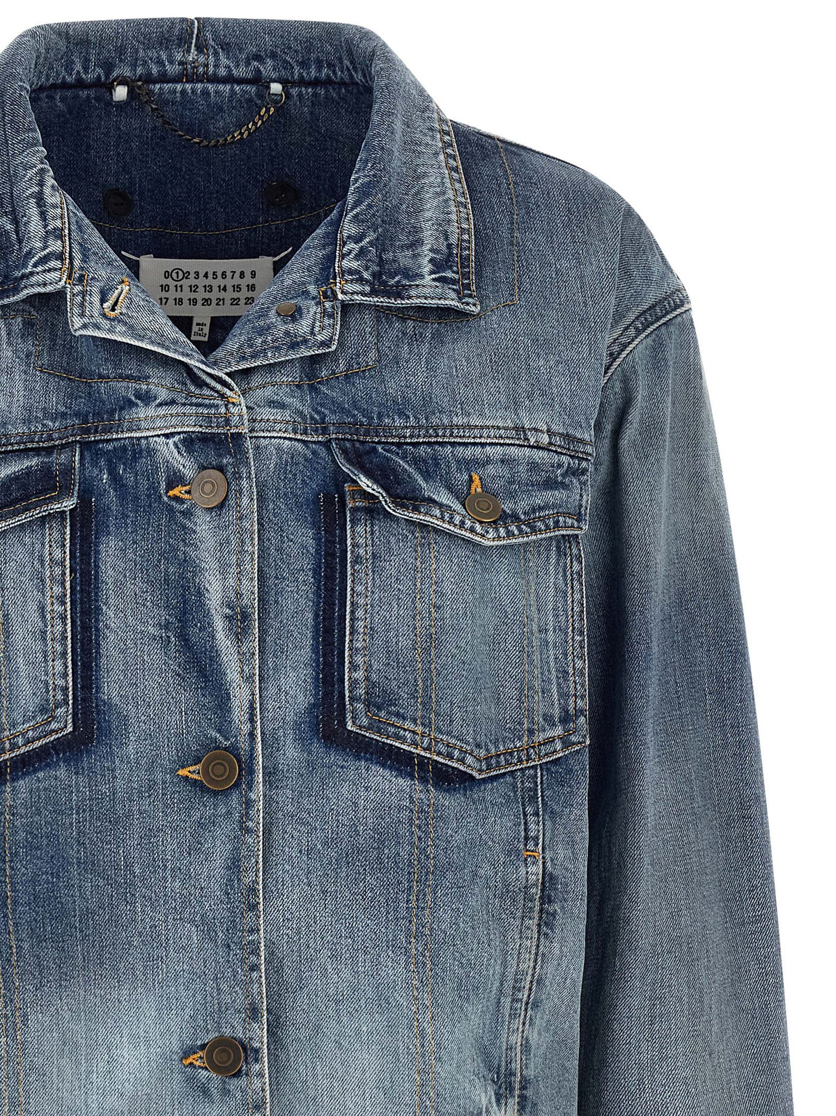 Maison Margiela Blue Cotton Denim Jacket - Timeless Luxury Chic