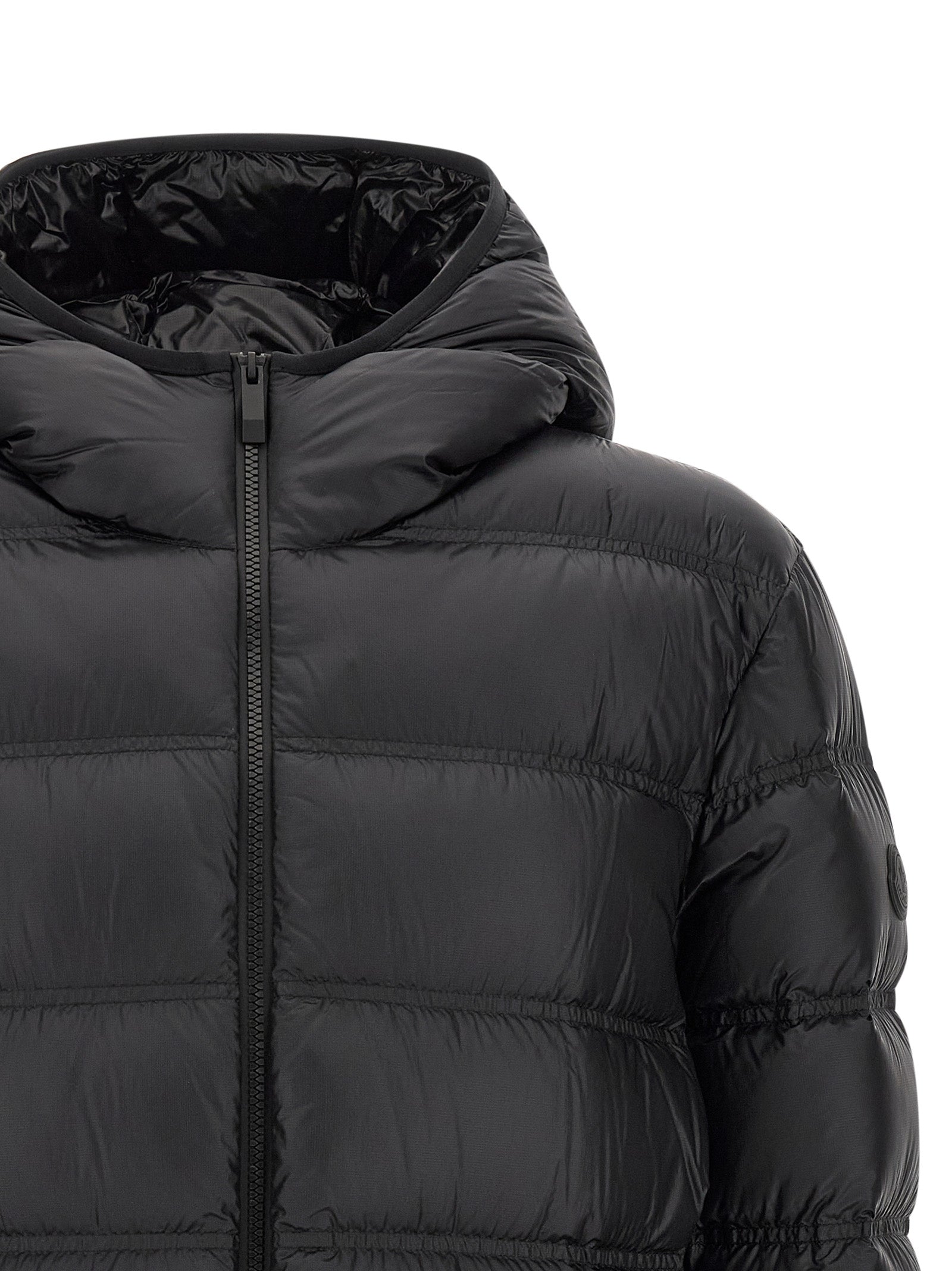 Moncler Black Polyamide Full-Length Jacket