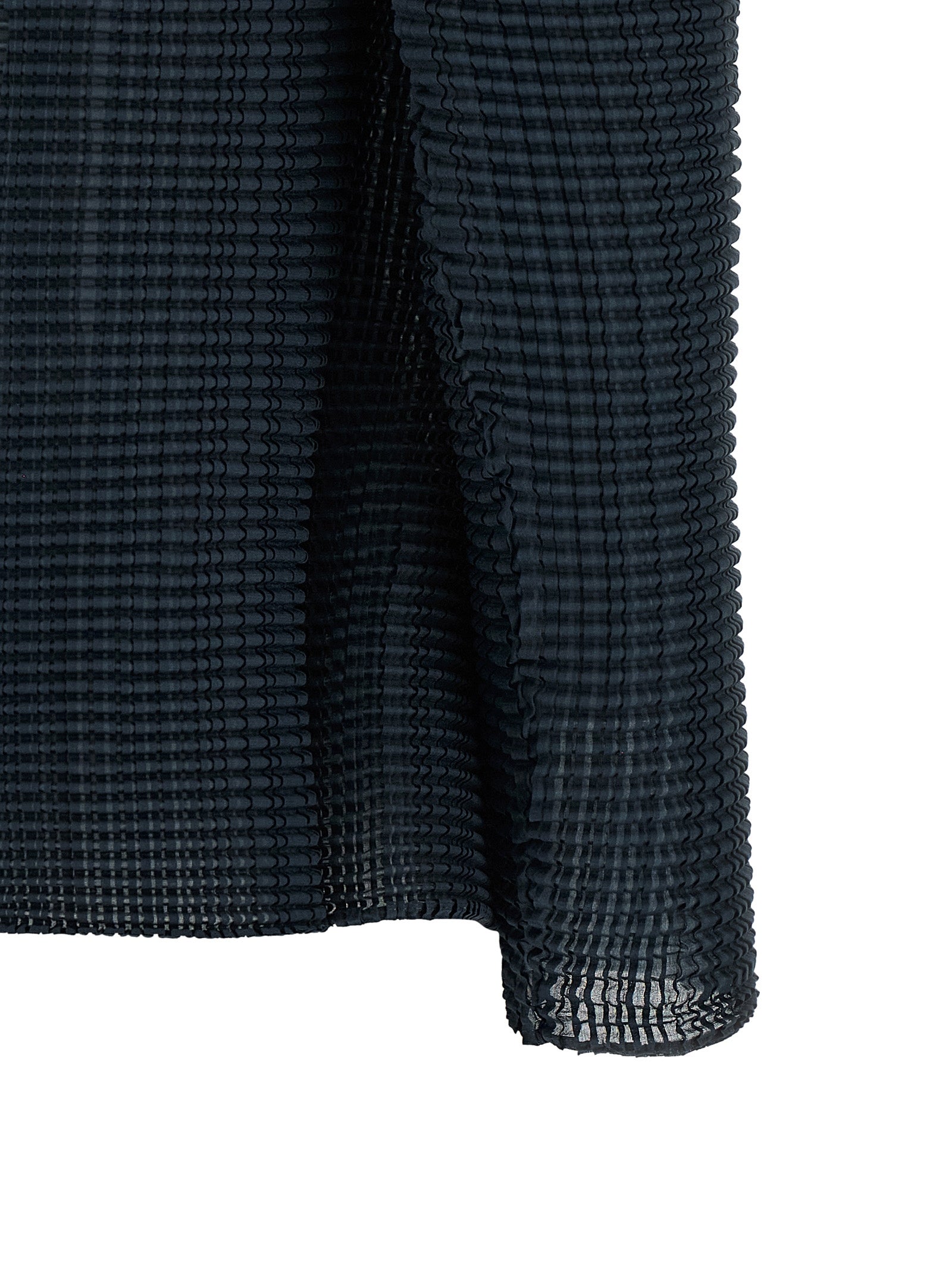 Issey Miyake Wooly Pleats Cardigan - Luxurious Blue Elegance