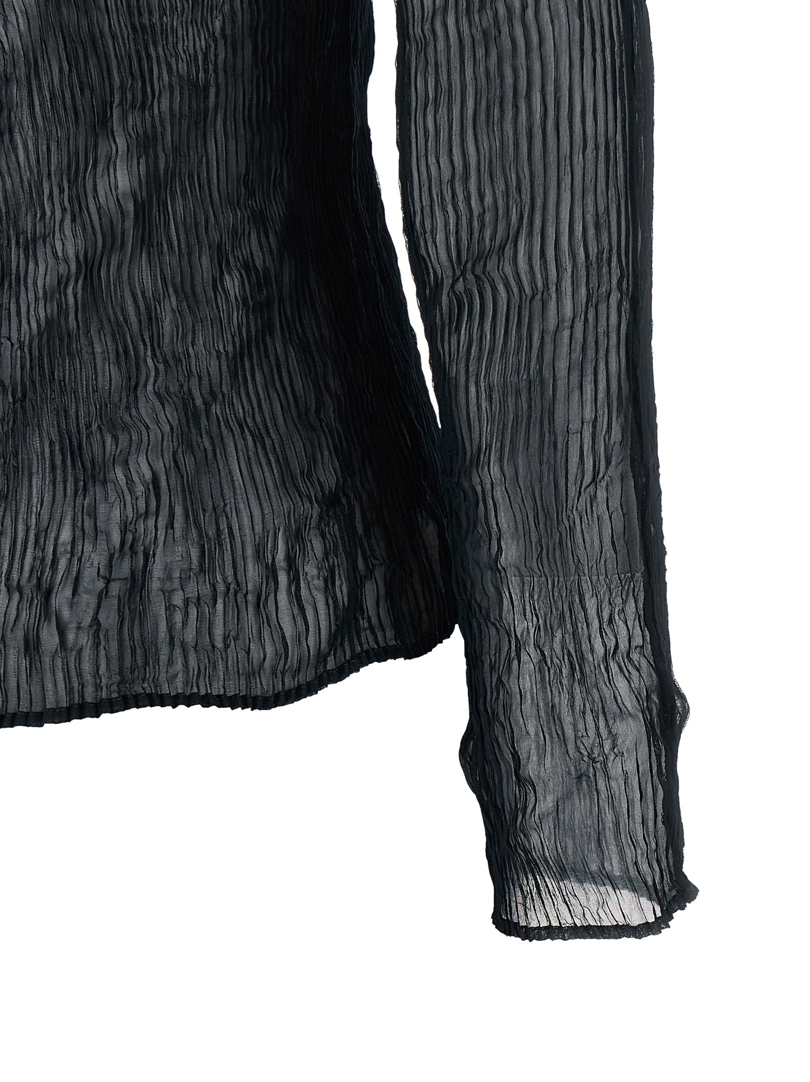 Issey Miyake Black Polyester Cardigan