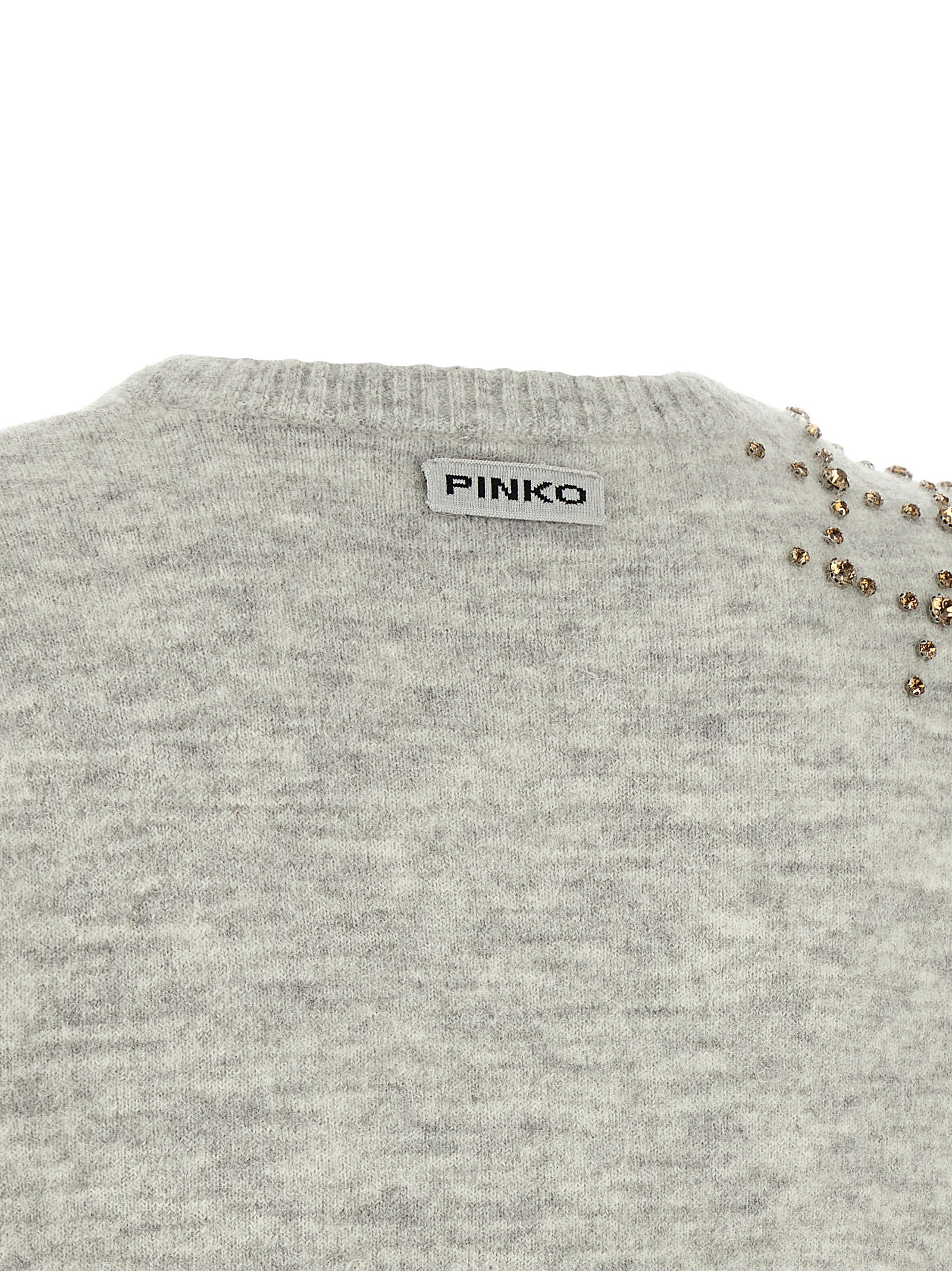 PINKO Gray Wool Cardigan