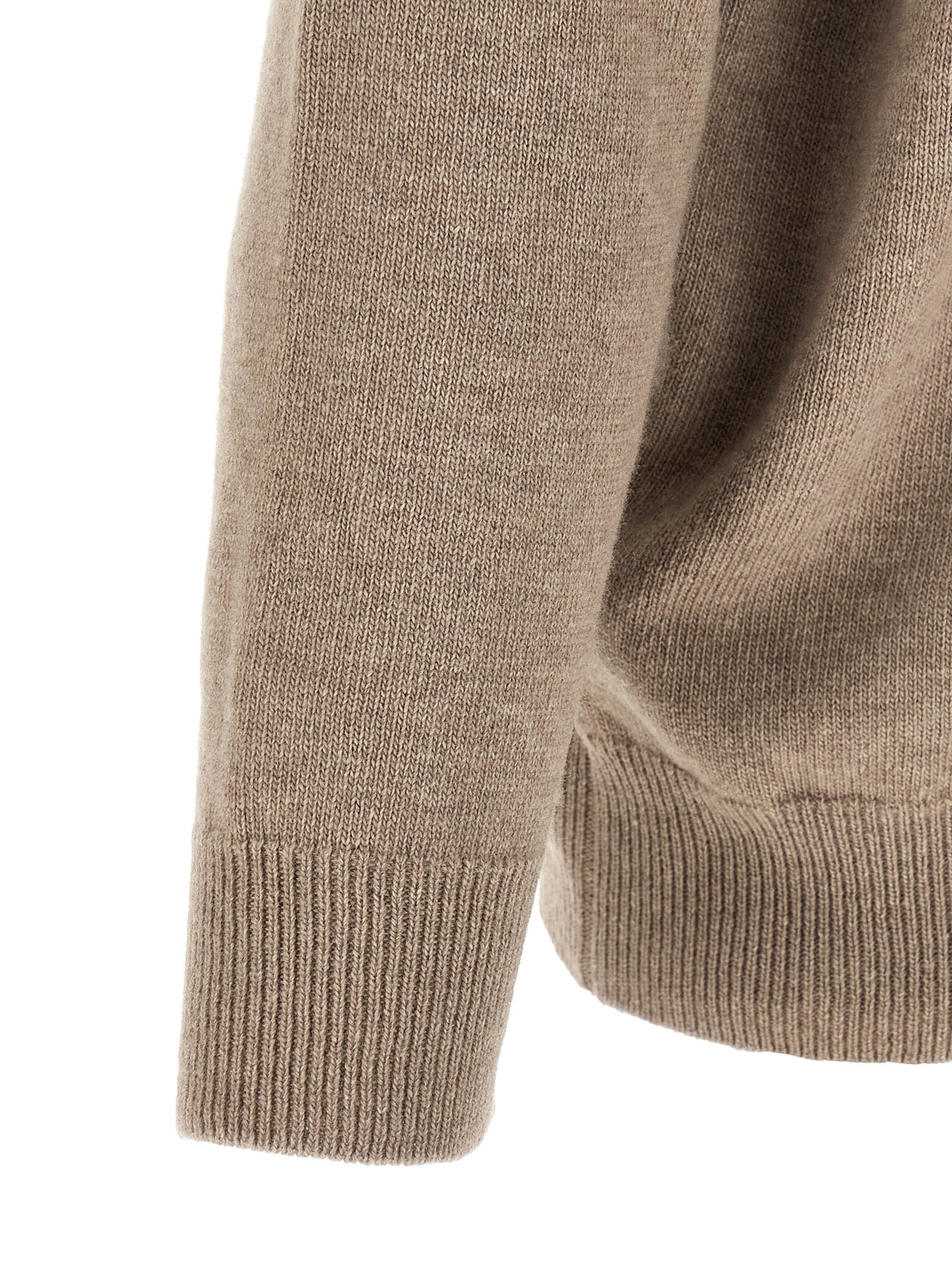 Jil Sander Beige Wool Cardigan